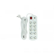 PowerPlant 10м, 10 розеток, USB, євро, 100% мідь (YS-N6065/10) (EX610563) (UA)