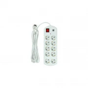 PowerPlant 5м, 10 розеток, USB, євро, 100% медь (YS-N6065/5) (EX610556) (UA)