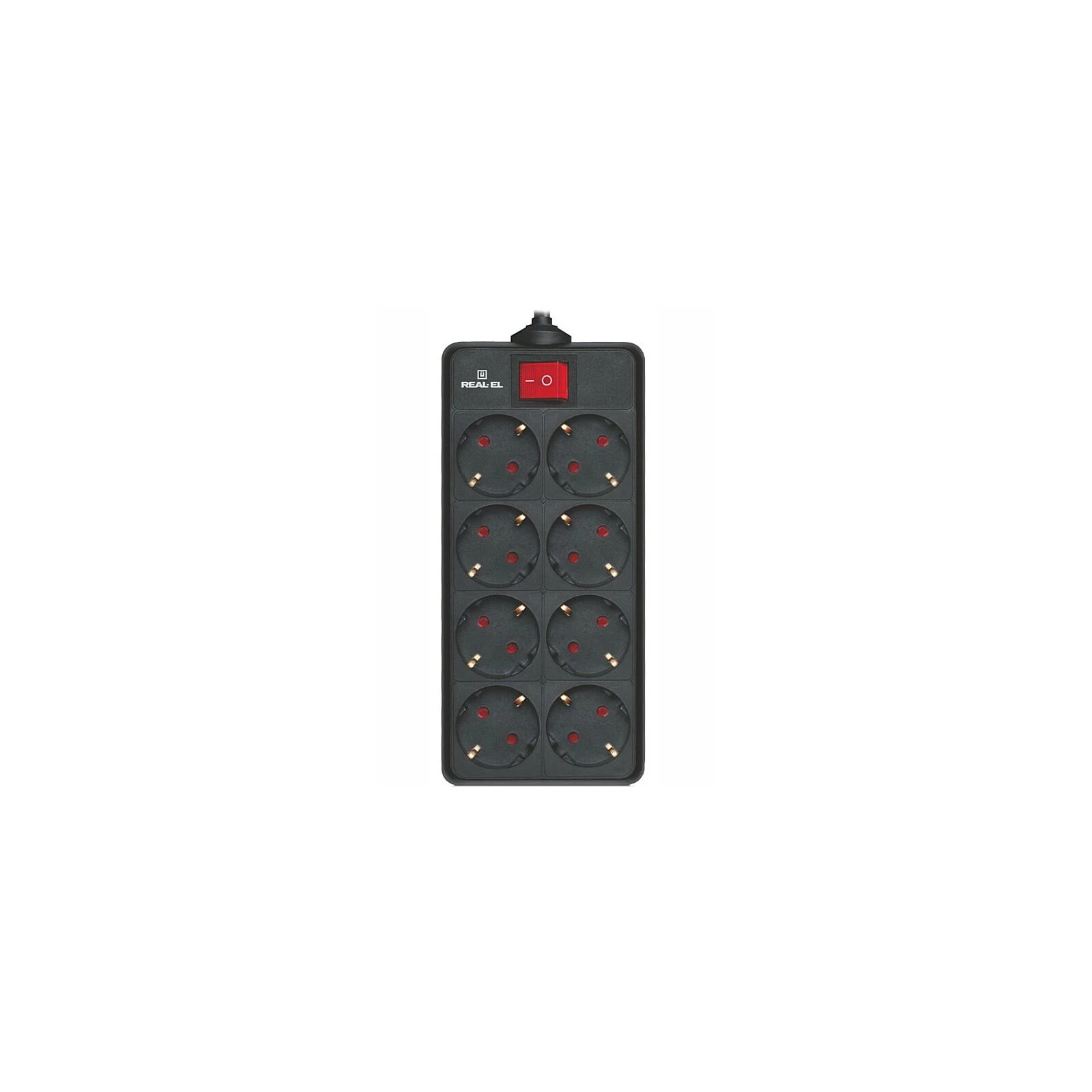 REAL-EL RS-8 Protect 5m, black (EL122300024) (UA) Номінальна напруга: ~250 В (макс);