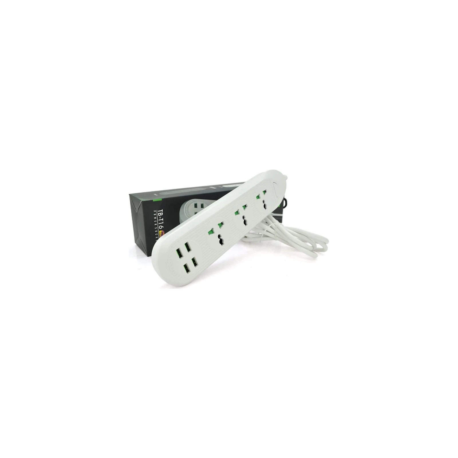 Voltronic TВ-Т16mini, 3роз, 4*USB White (ТВ-Т16mini-White) (UA) Номінальна напруга: 240 В; Сумарна