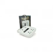 Voltronic TВ-Т18, 4роз, 2*USB+PD White (OS-Т18-White) (UA)