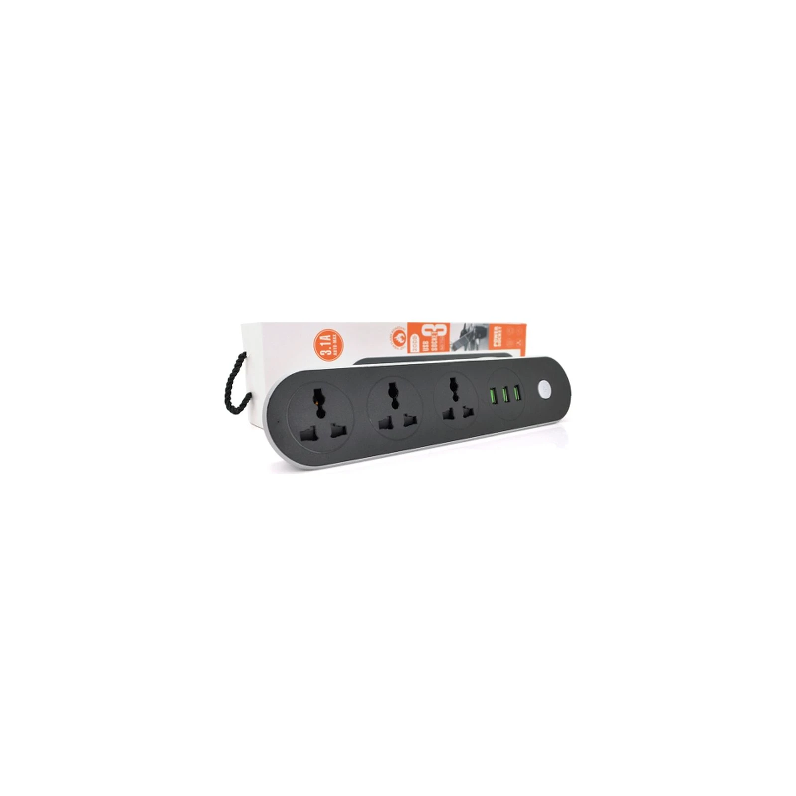 Voltronic TВ-Т56, 3роз, 3*USB Black (ТВ-Т56-Black) (UA) Номинальное напряжение 240 В