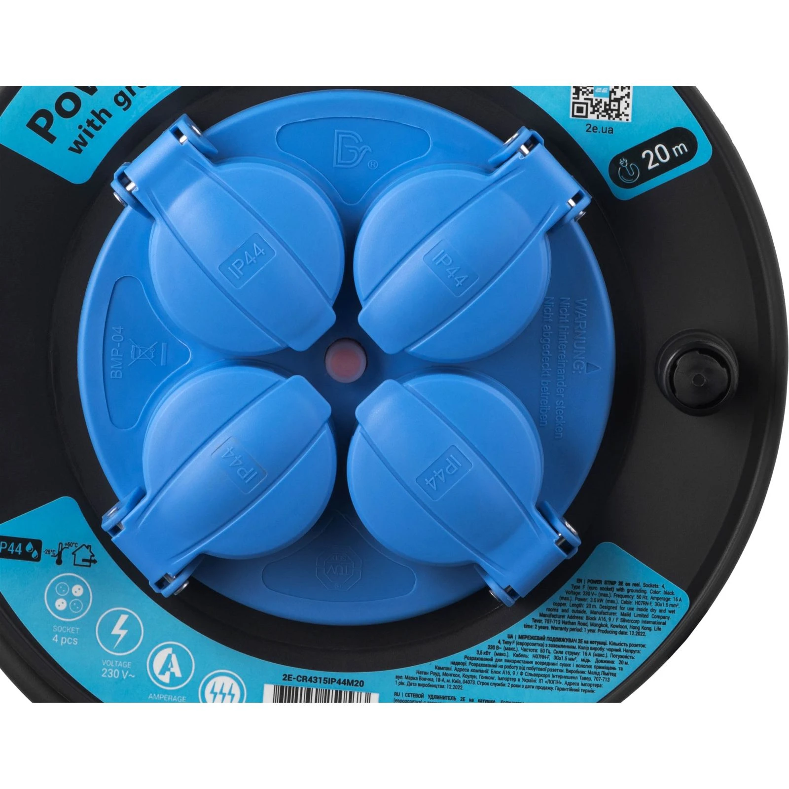 2E 2E-CR4315IP44M20 (UA) Номинальное напряжение ~230 В