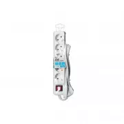 2E 5XSchuko з вимикачем,1.5м, white (2E-U05ESM1.5) (UA)