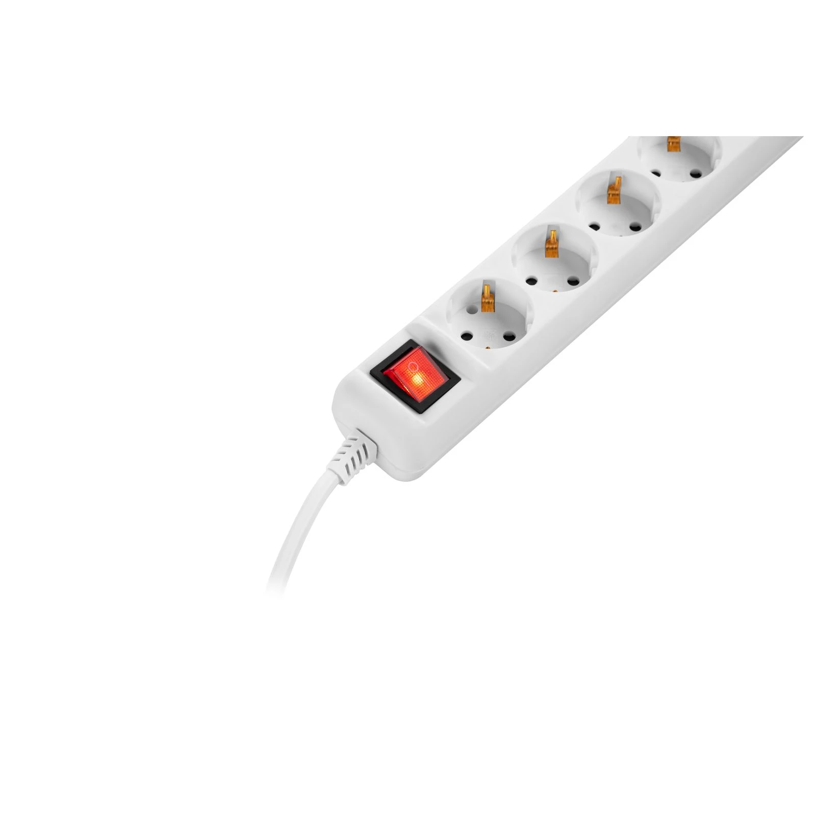 2E 5XSchuko з вимикачем,5м, white (2E-U05ES15M5) (UA) Номінальна напруга ~230 В