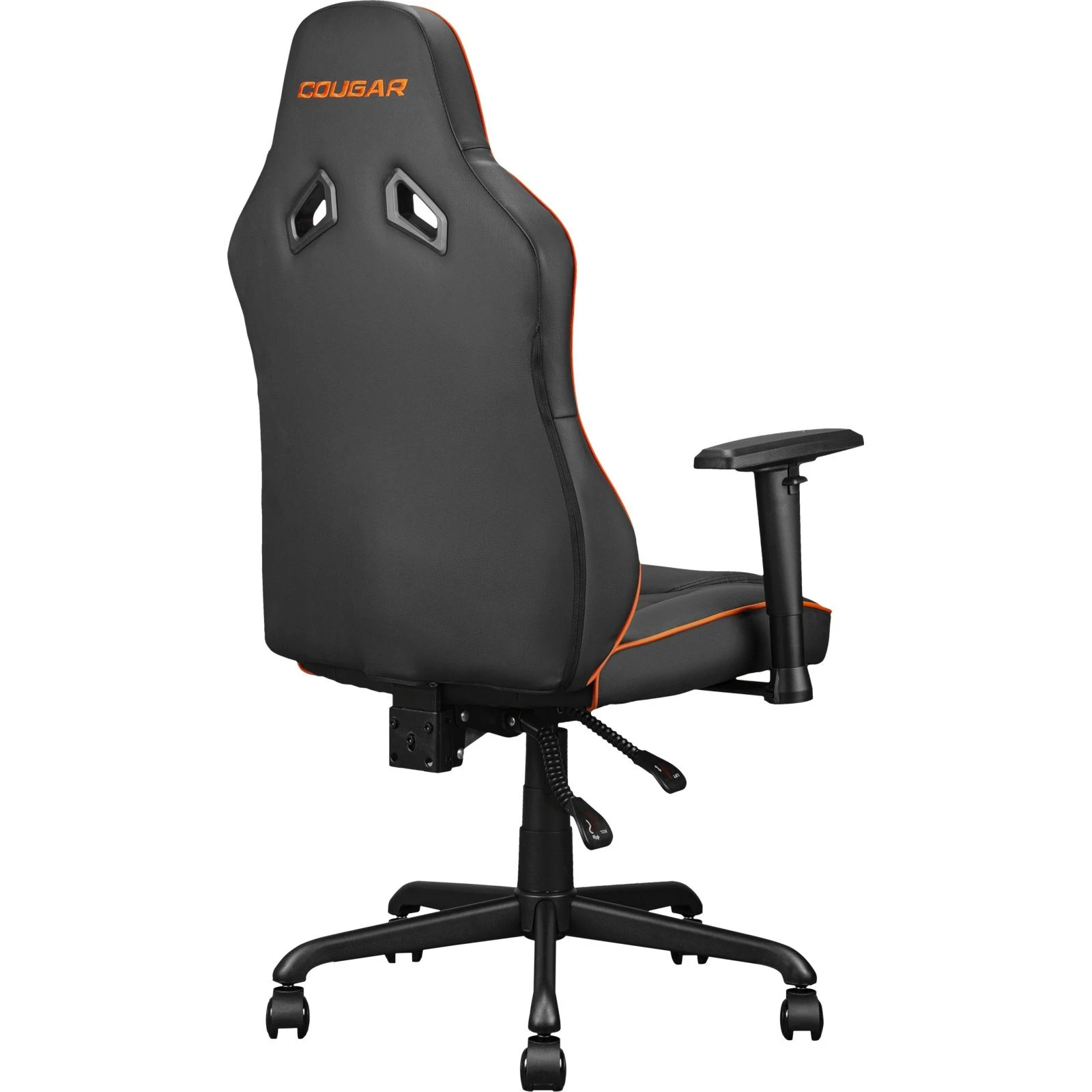 Cougar Fusion S Black/Orange (UA) Налаштування підлокітників 2D