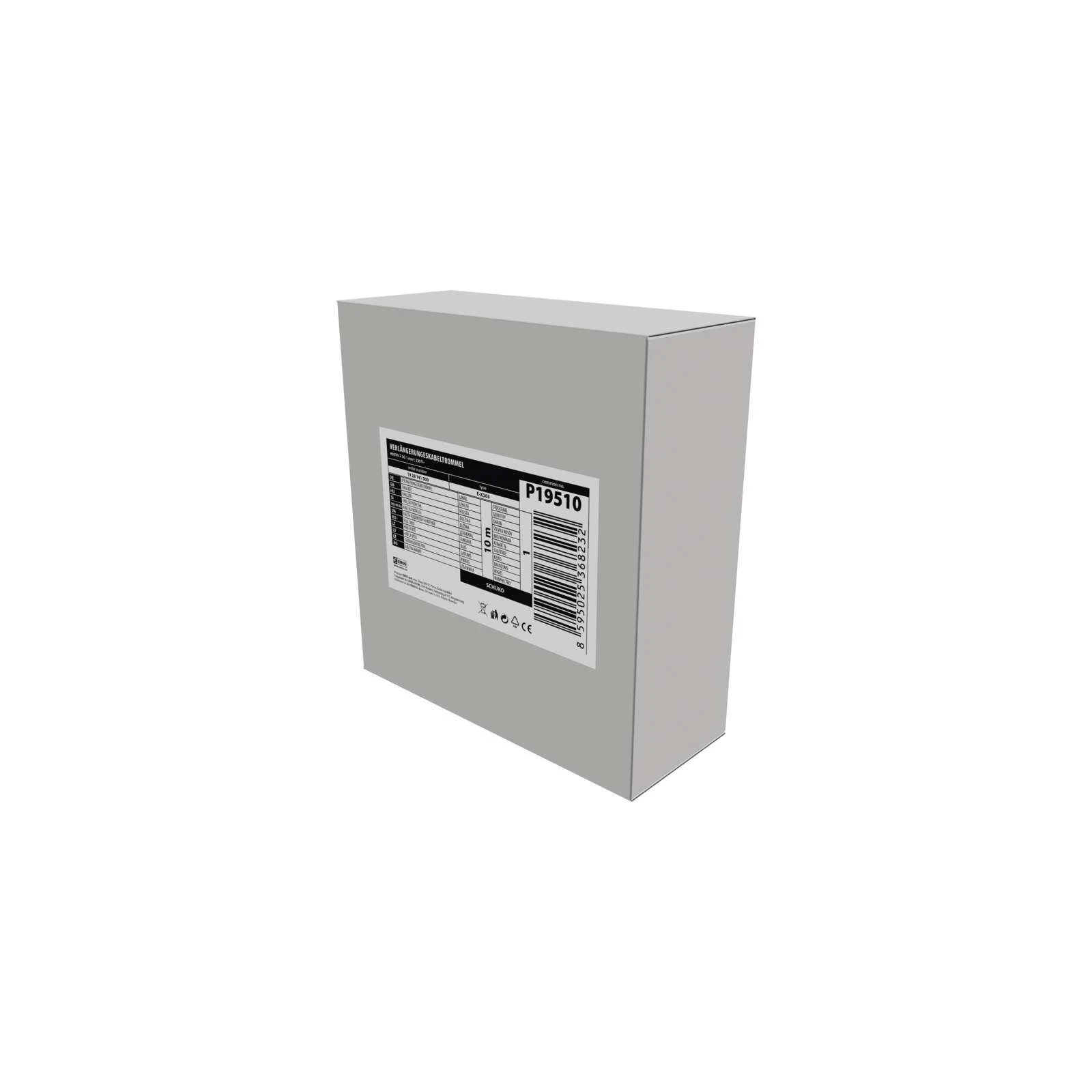 EMOS котушка 4 троянд., 10 м (P19510) (UA) Тип: подовжувач на кабельній