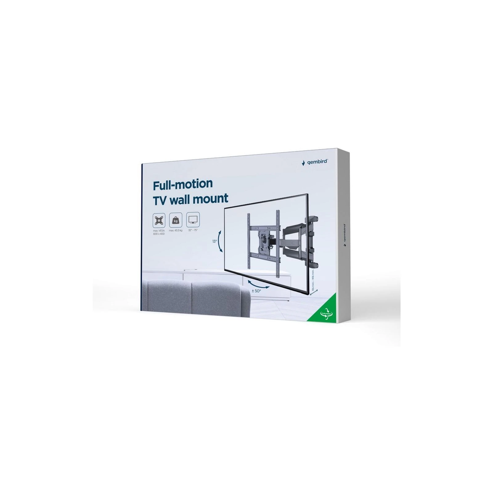 Gembird WM-75ST-01 (UA) Варианты установки: на стену;