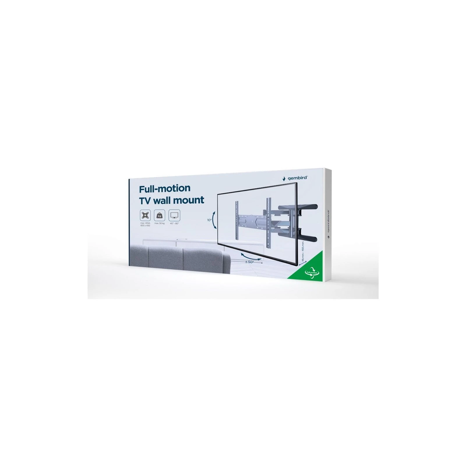 Gembird WM-80ST-01 (UA) Варианты установки: на стену;