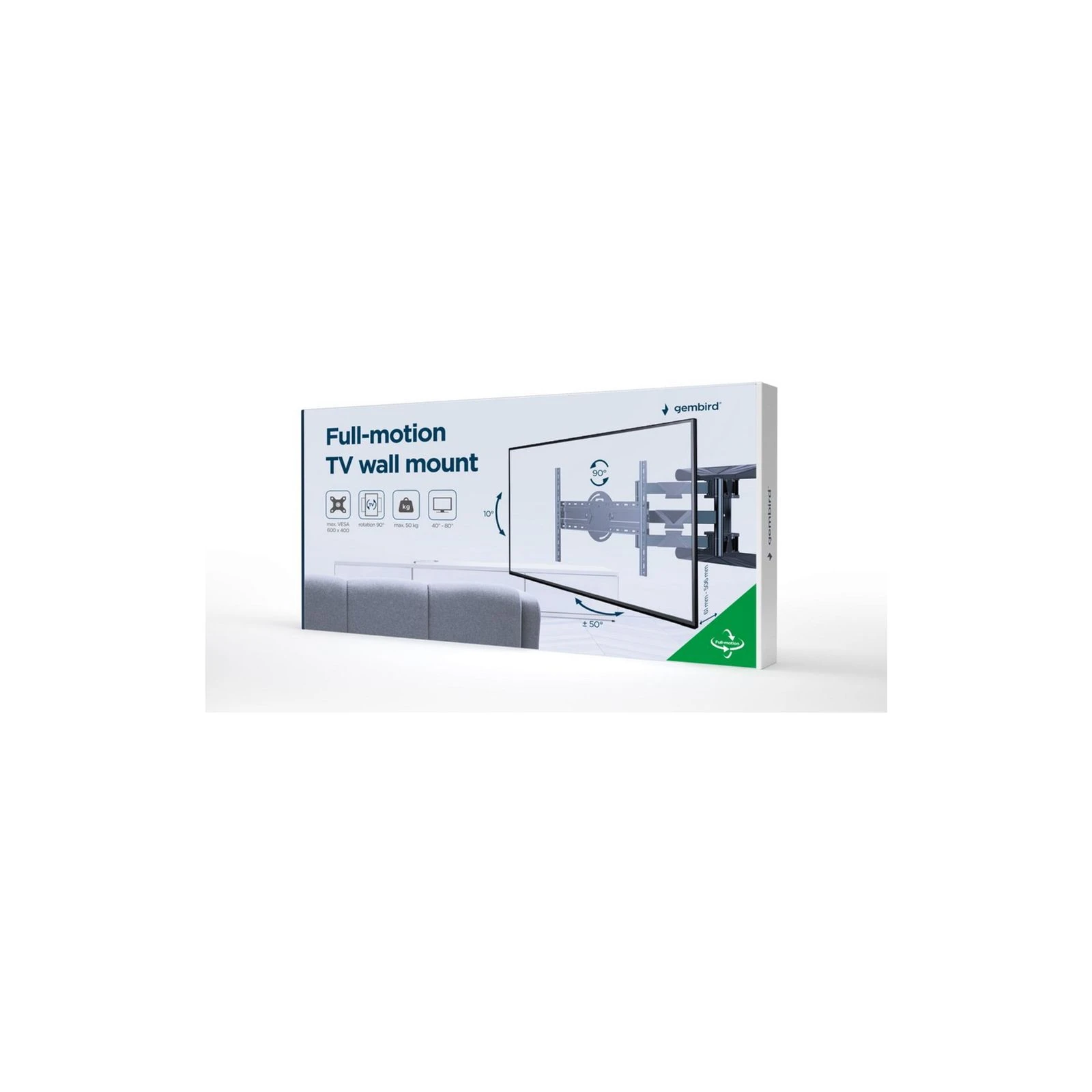 Gembird WM-80STR-01 (UA) Варианты установки: на стену;