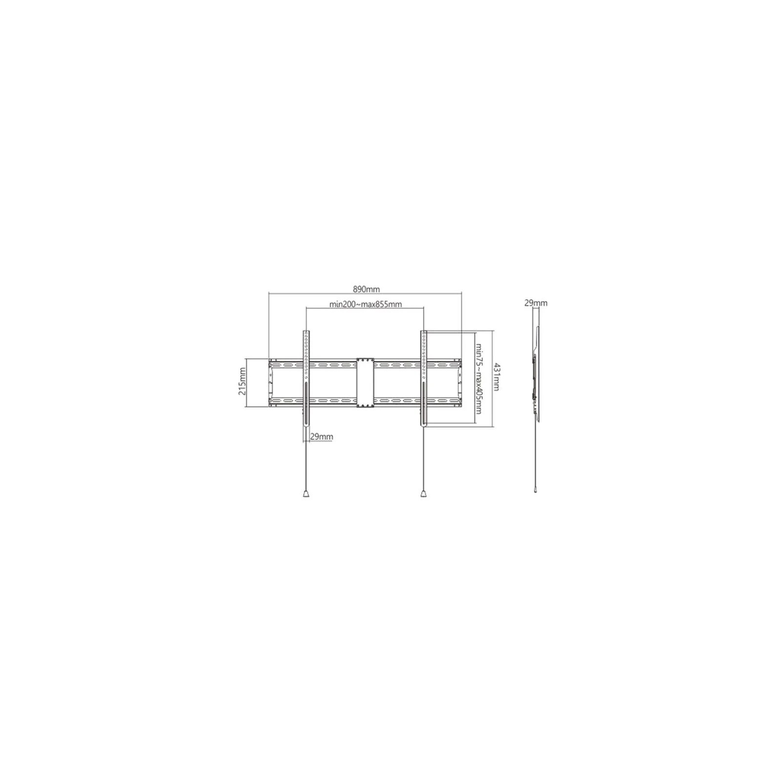 Gembird WM-90F-01 (UA) Варианты установки: на стену;