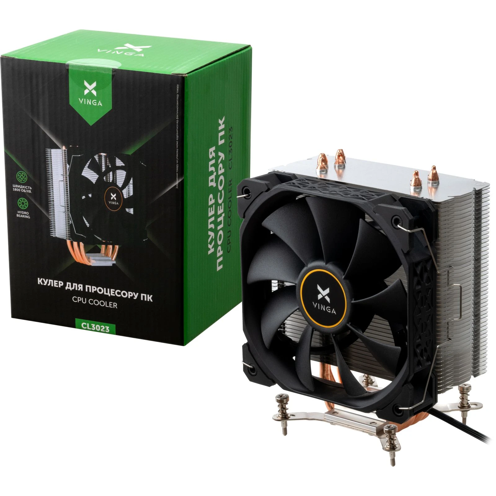 Кулер для процесора Vinga CL3023 (UA) Для процесорів: INTEL, AMD; Сокет: 1152,