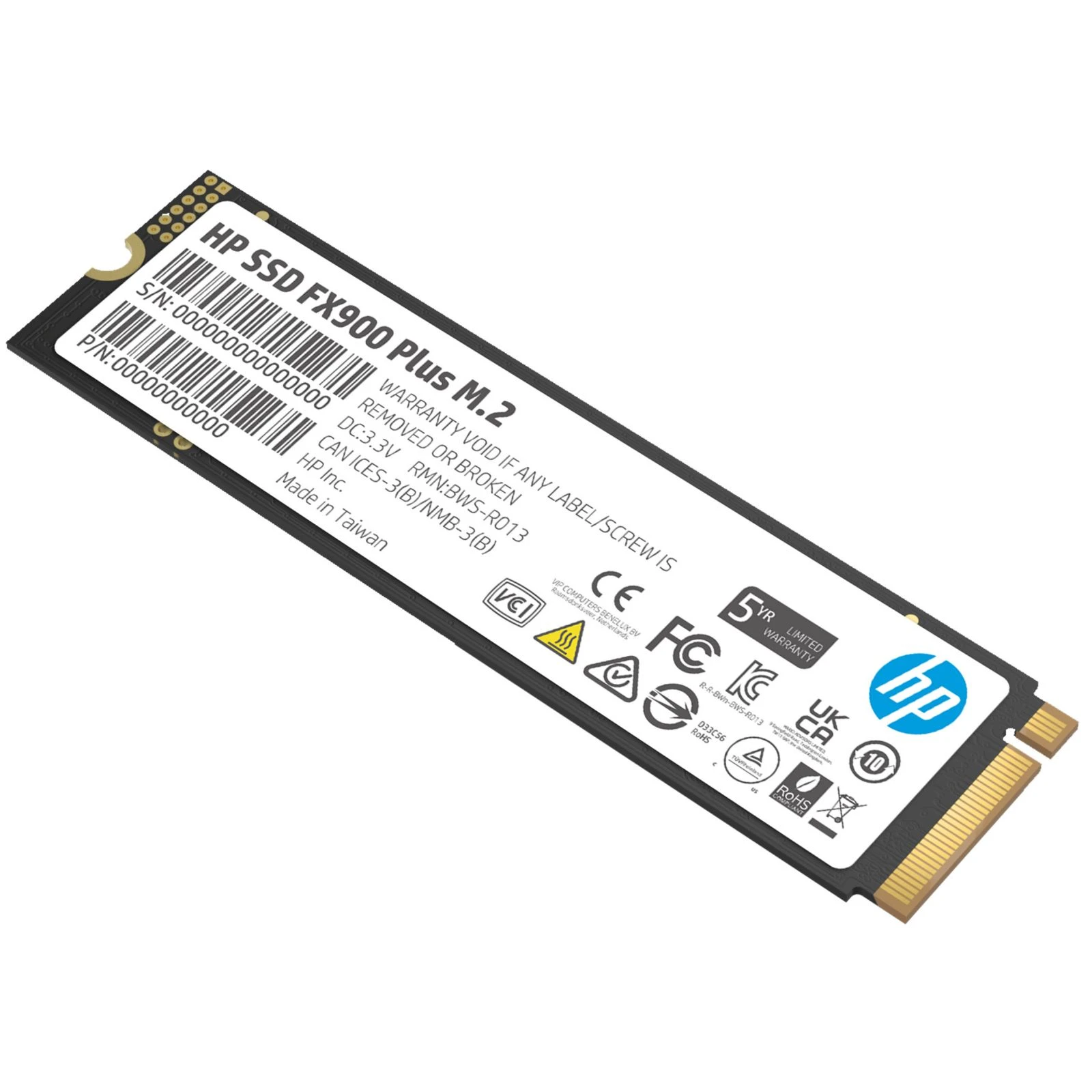 M.2 2280 1TB FX900 Plus HP (7F617AA) (UA) Об'єм пам'яті 1 TB