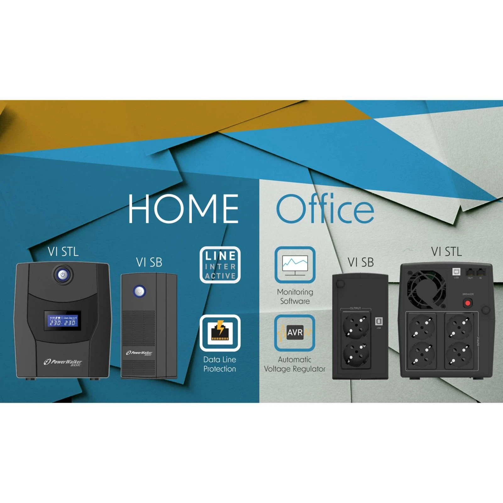 PowerWalker Basic VI 800 STL (10121073) (UA) Назначение: для домашних ПК; Тип