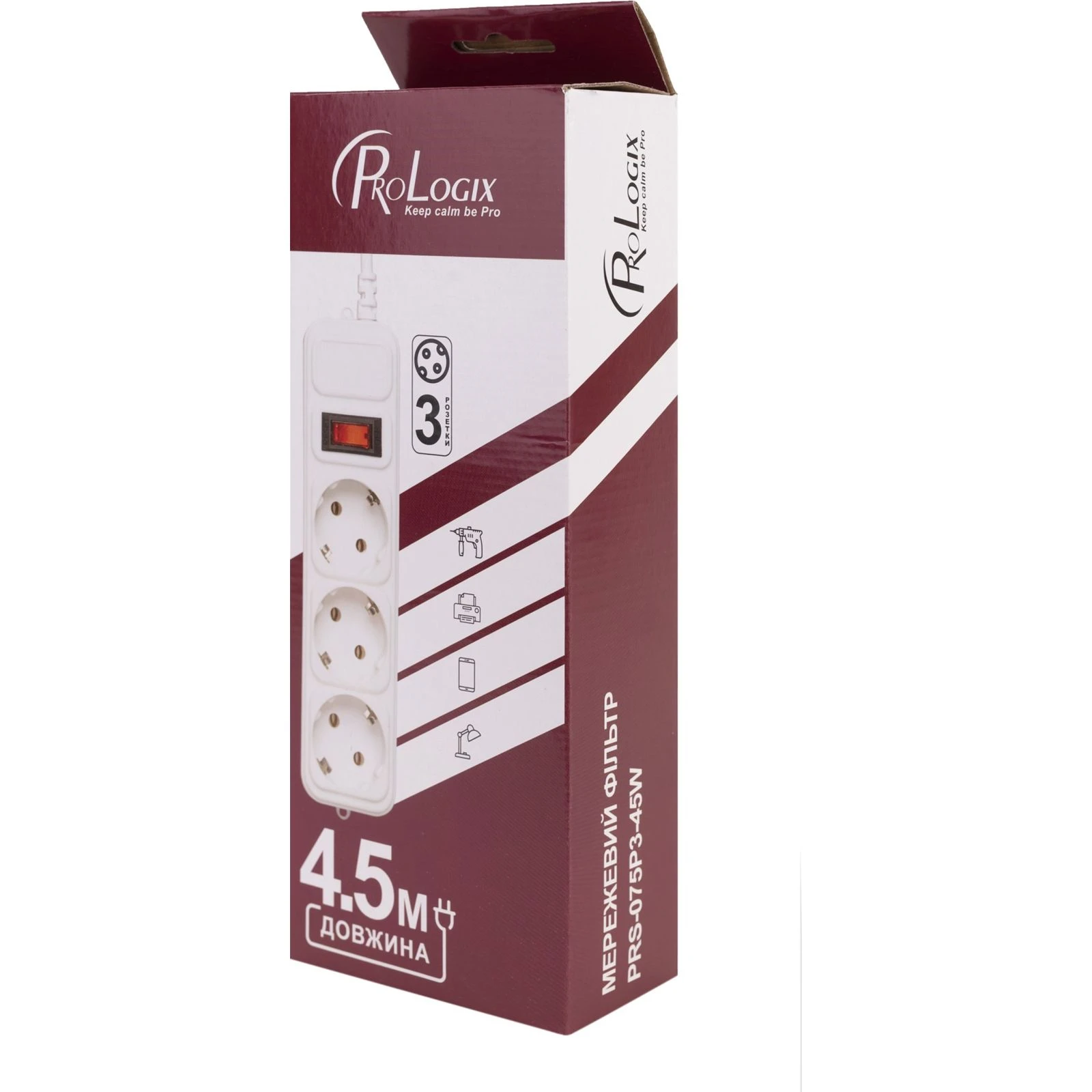 ProLogix PRS-075P3-45W Номінальна напруга: 220 В; Сумарна