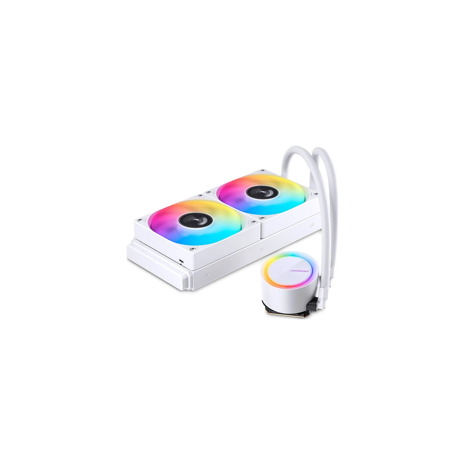 Система водяного охлаждения JONSBO TG-240 White (UA) Управление скоростью вращения есть