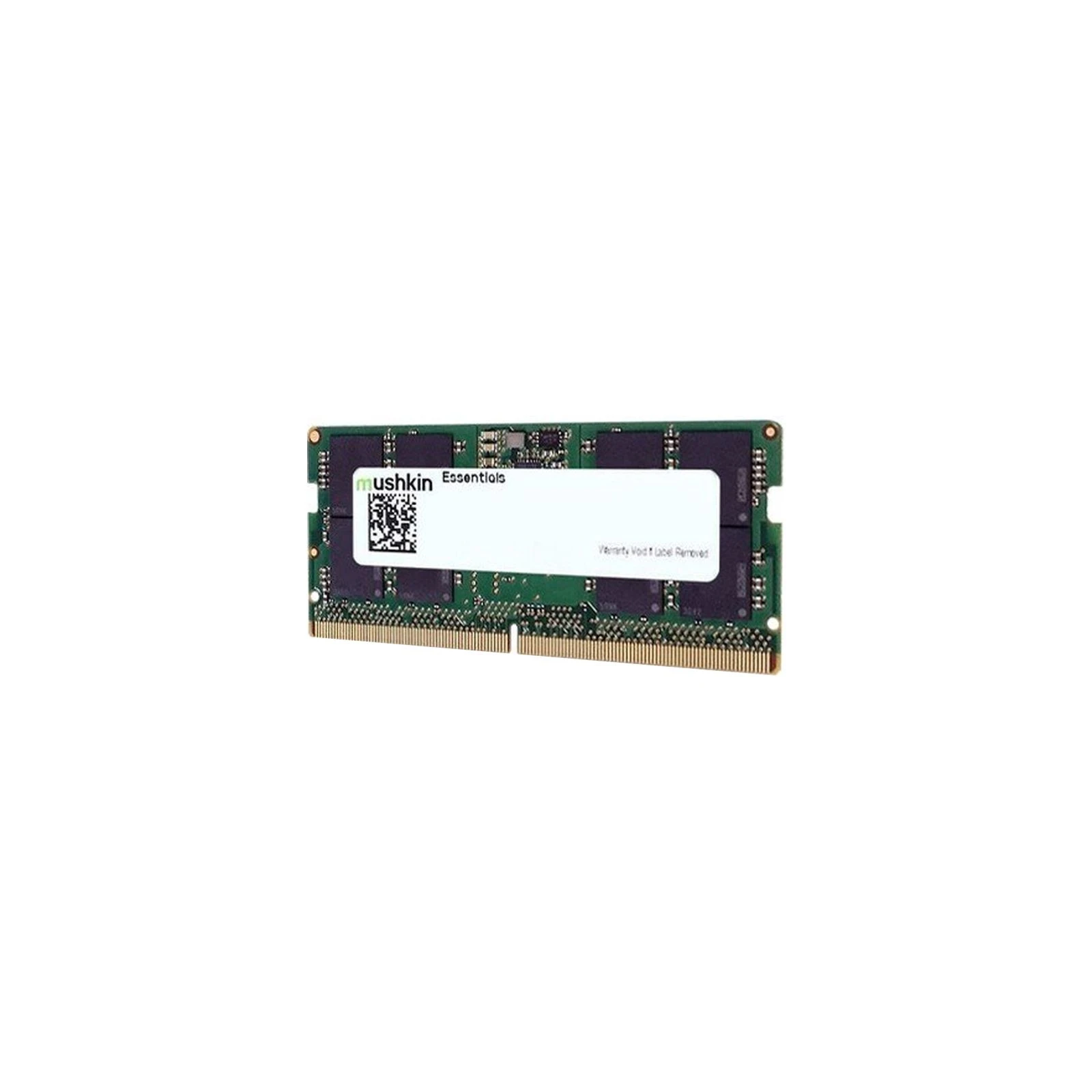 SoDIMM DDR5 16GB 4800 MHz Essentials Mushkin (MES5S480FD16G) (UA) Об'єм пам'яті 16 ГБ