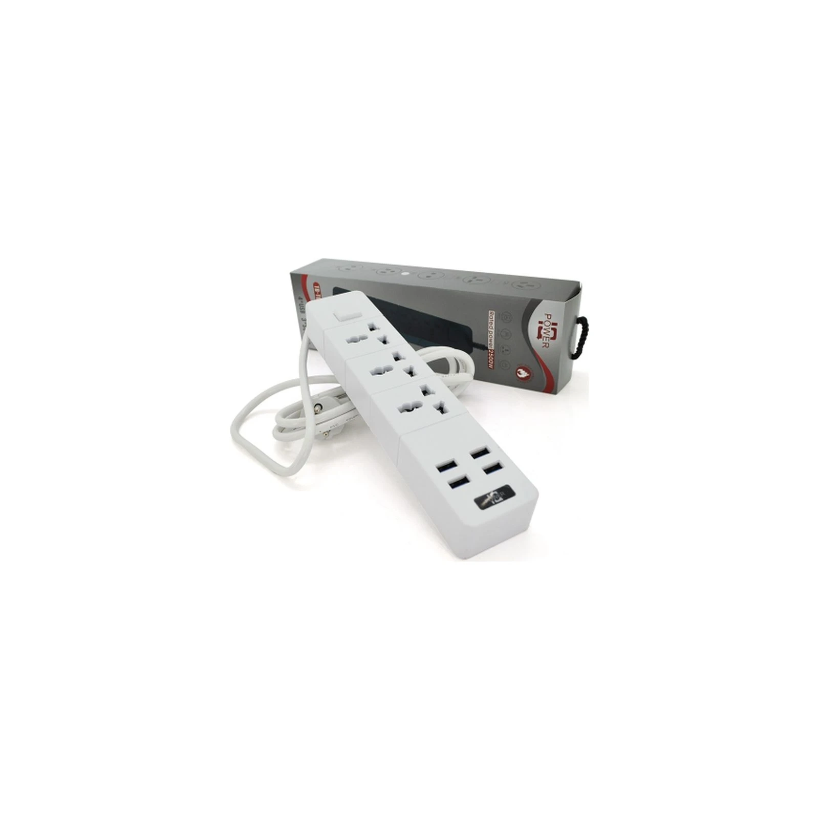 Voltronic TВ-Т08, 3роз, 4*USB White (ТВ-Т08-White) (UA) Номинальное напряжение 240 В