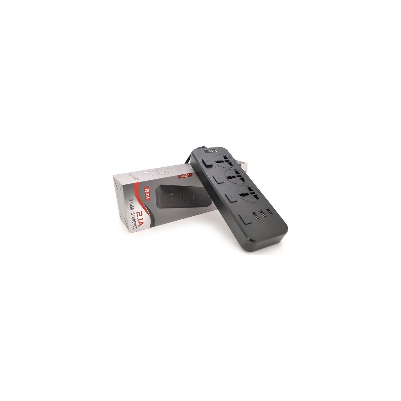Voltronic TВ-Т14, 3роз, 3*USB Black (ТВ-Т14-Black) (UA) Номінальна напруга: 240 В; Сумарна