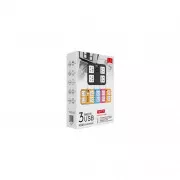 Voltronic TВ-Т15, 4роз, 3*USB Pink (ТВ-Т15-Pink) (UA)