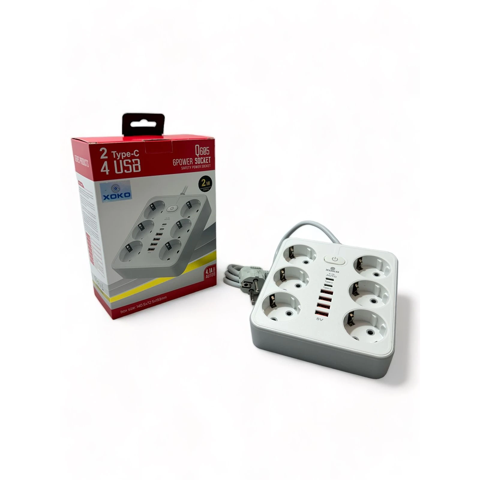 XoKo XK-SP-6-4-2-WH (UA) Загальний вимикач розеток є