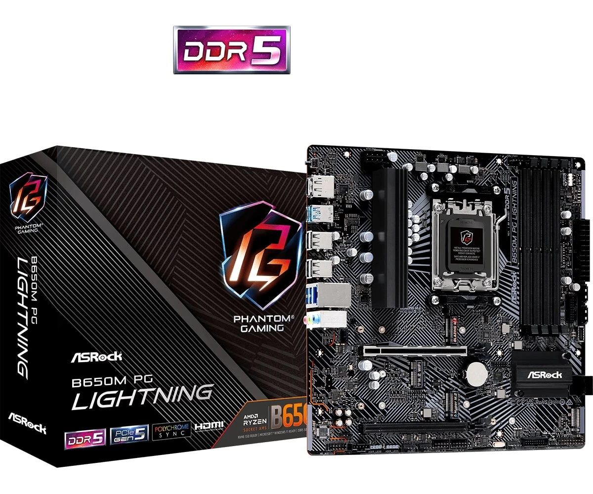 ASRock B650M PG LIGHTNING (UA) У напрямку: геймерська (overclocking);