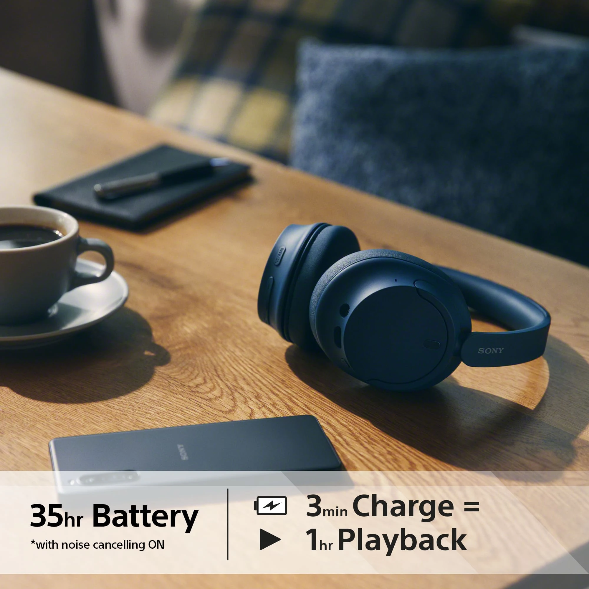 Sony WH-CH720N Blue (WHCH720NL.CE7) (EU) Довжина кабелю/радіус дії 1.2 м (кабель; до 10 м -Bluetooth)