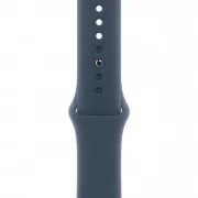 Apple Watch SE 2 GPS Plus Cellular 44mm Silver Aluminum Case with Storm Blue Sport Band M/L (MRHH3)