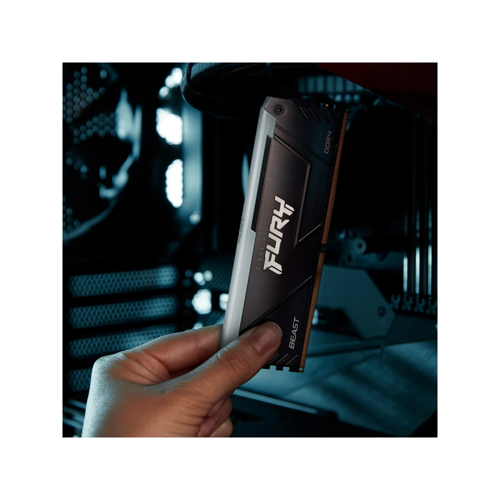 DDR4 16GB 3200 MHz Beast RGB Kingston Fury (ex. HyperX) (KF432C16BB2A/16) (UA) Тип пам'яті: DDR4; Об'єм пам'яті: 16