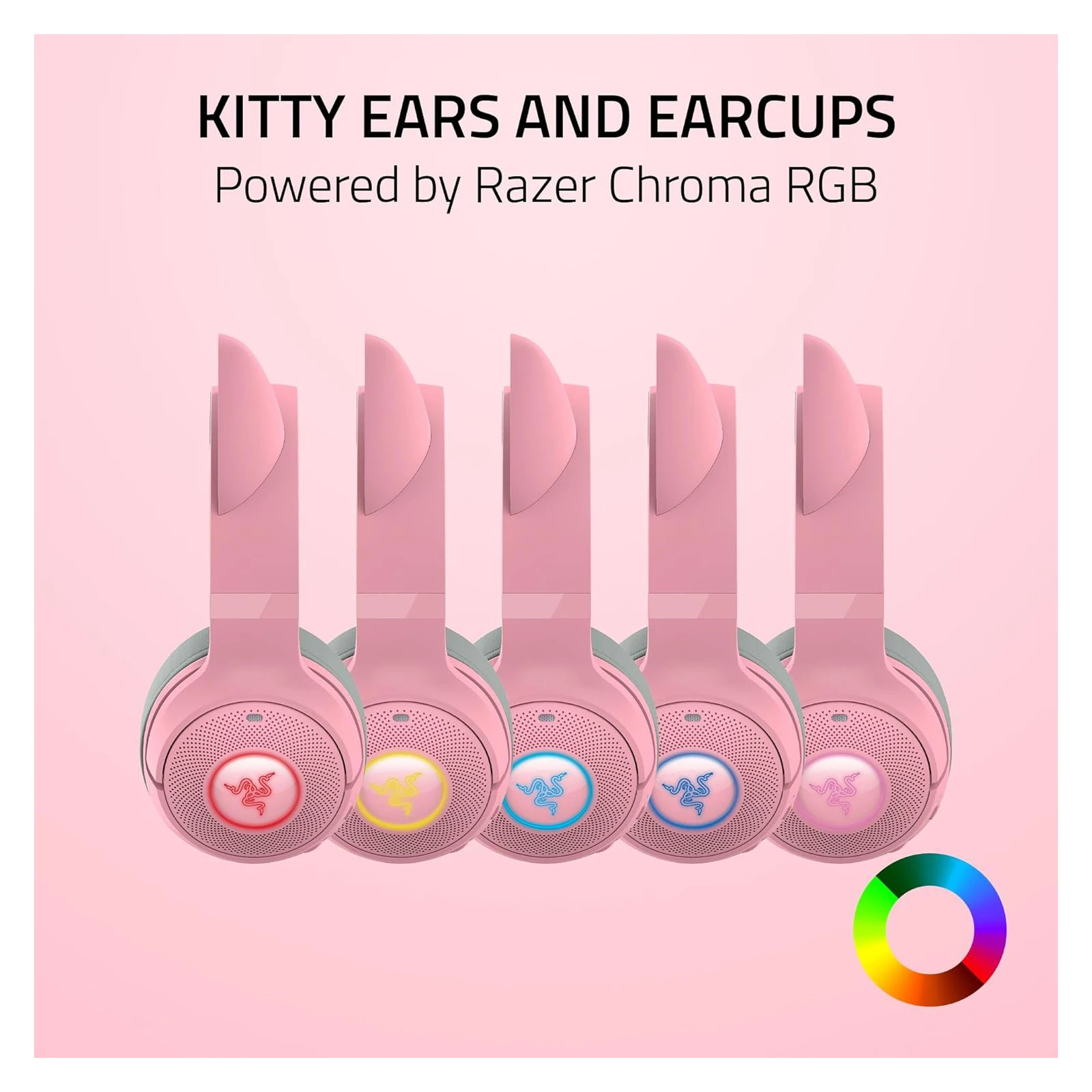 Razer Kraken Kitty V2 Bluetooth Quartz (RZ04-04860100-R3M1) Подключение: беспроводное;