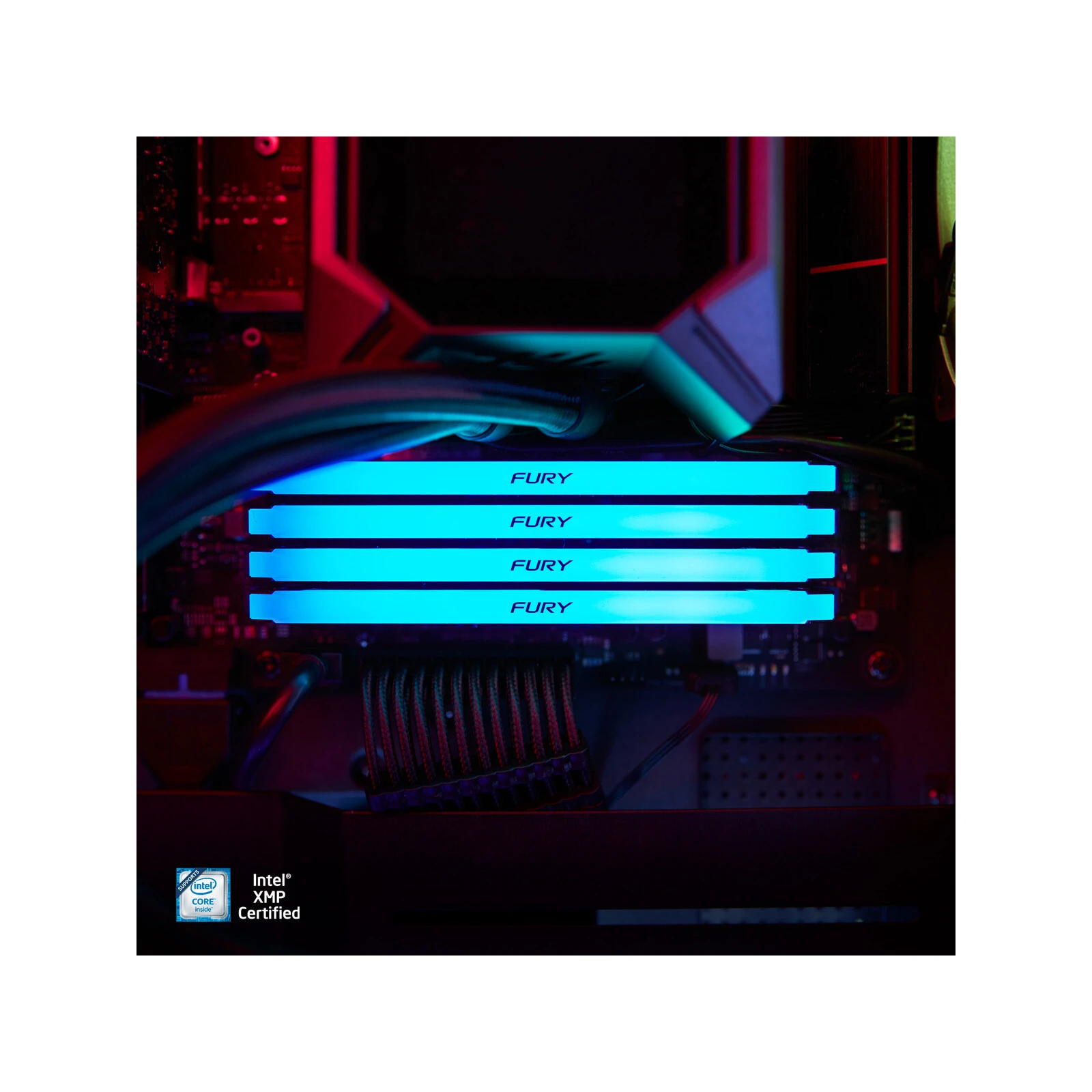 DDR4 16GB 3600 MHz Beast RGB Kingston Fury (ex. HyperX) (KF436C18BB2A/16) (UA) Кількість модулів у наборі 1