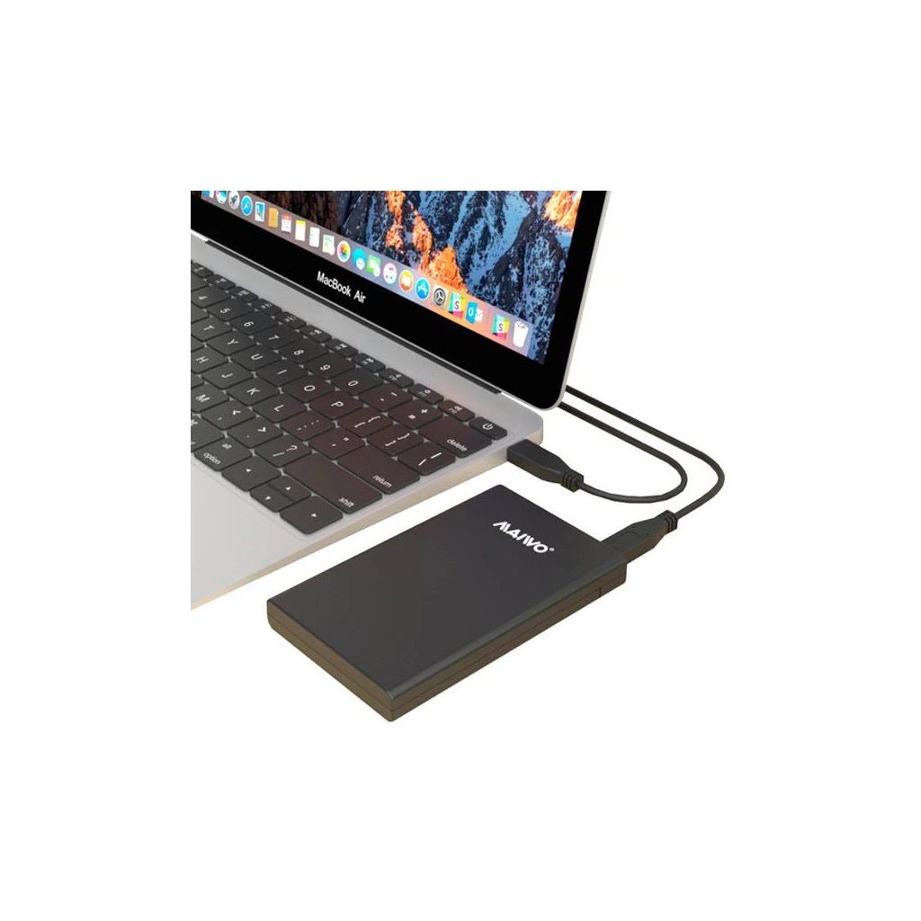 Maiwo 2.5 SATA HDD/SSD на USB3.1 GEN2 Type-C (45768) (UA) Зовнішній інтерфейс USB Type-C;