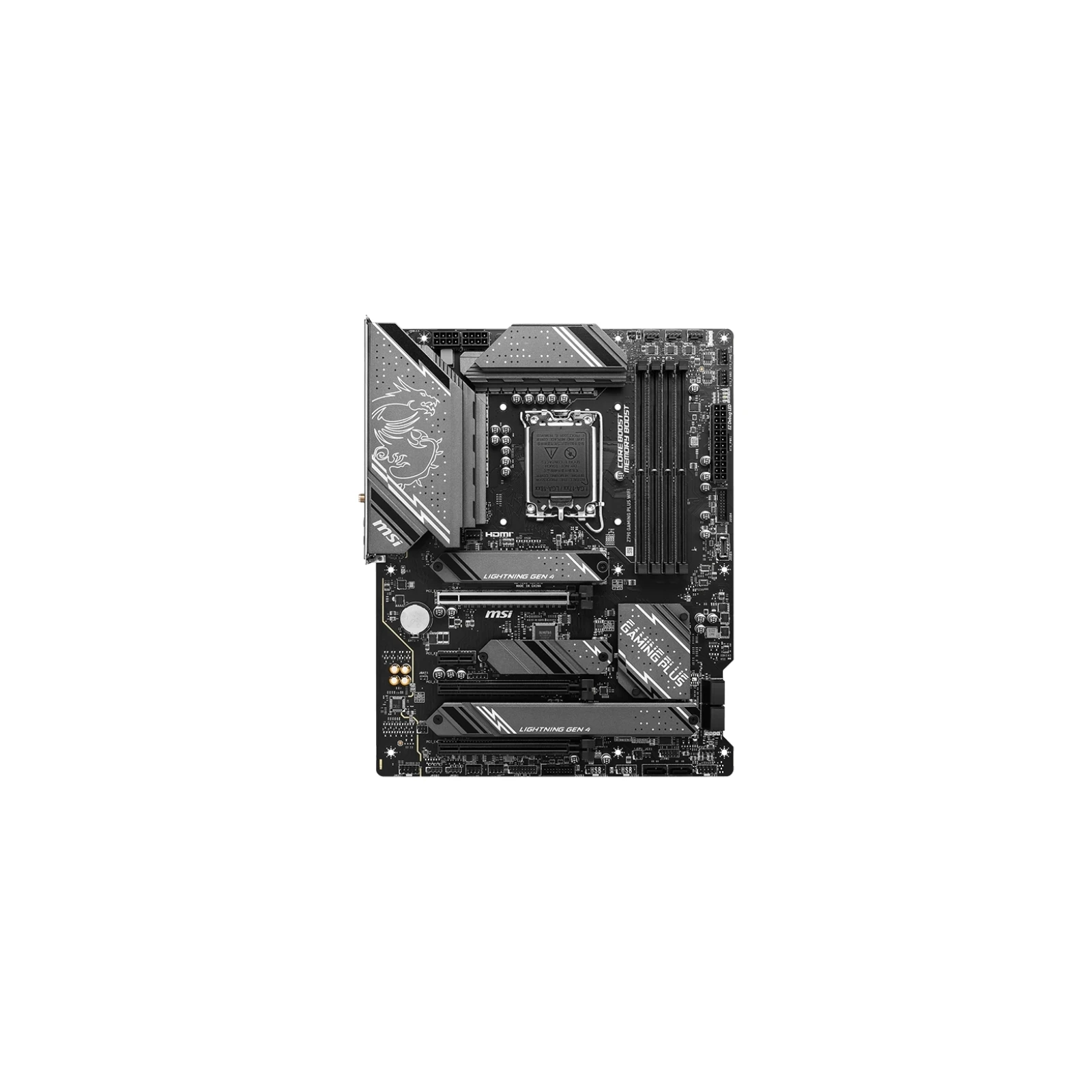 MSI Z790 GAMING PLUS WIFI (UA) Слоты расширения 1 x PCI-E 3.0 x1 ,  1 x PCI-E 4.0 x1 ,  1 x PCI-E 5.0 x16 ,  1 x PCI-E 3.0 x16