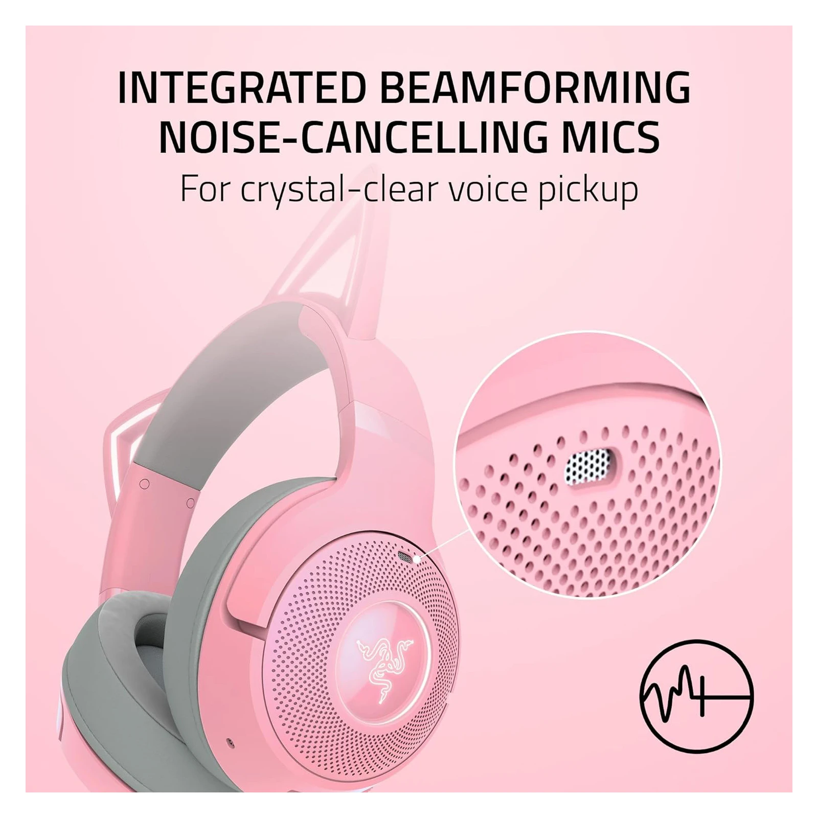 Razer Kraken Kitty V2 Bluetooth Quartz (RZ04-04860100-R3M1) Интерфейс подключения Bluetooth