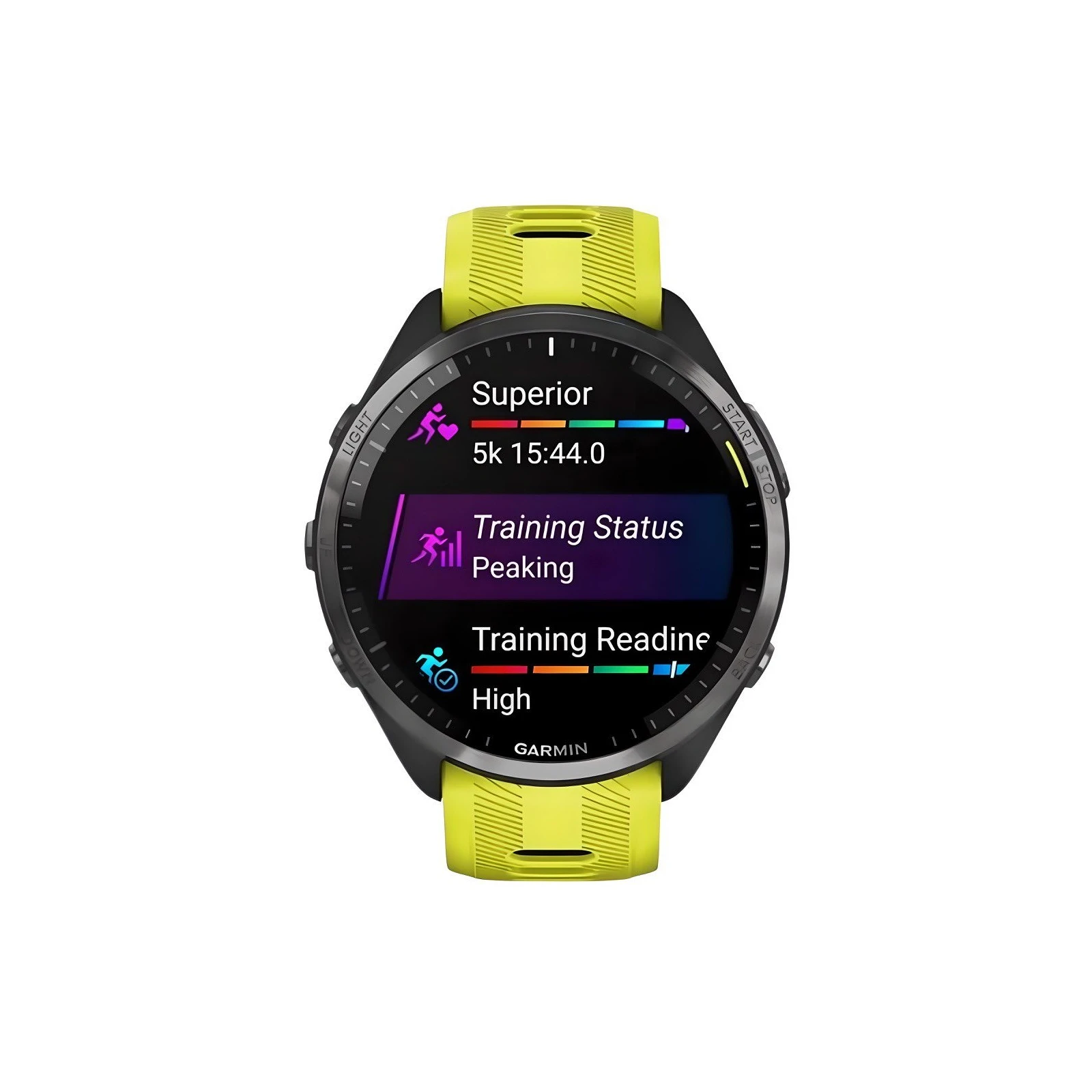 Смарт-годинник Garmin Forerunner 965, Amp Yellow, GPS (010-02809-12) (UA) Форма годинника круглі