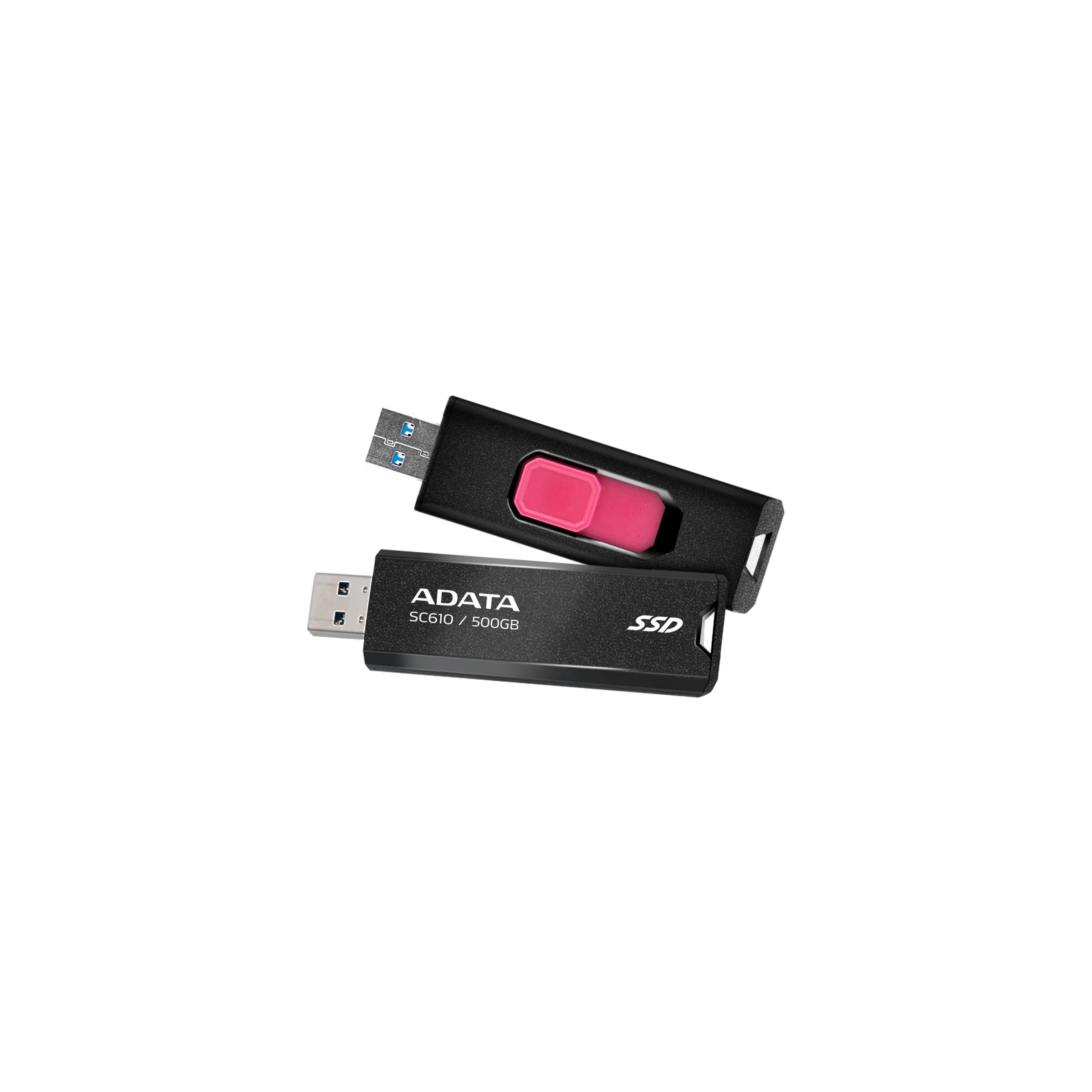 USB 3.2 500GB SD610 ADATA (SC610-500G-CBK/RD) (UA) Швидкість запису 500 Mb/s