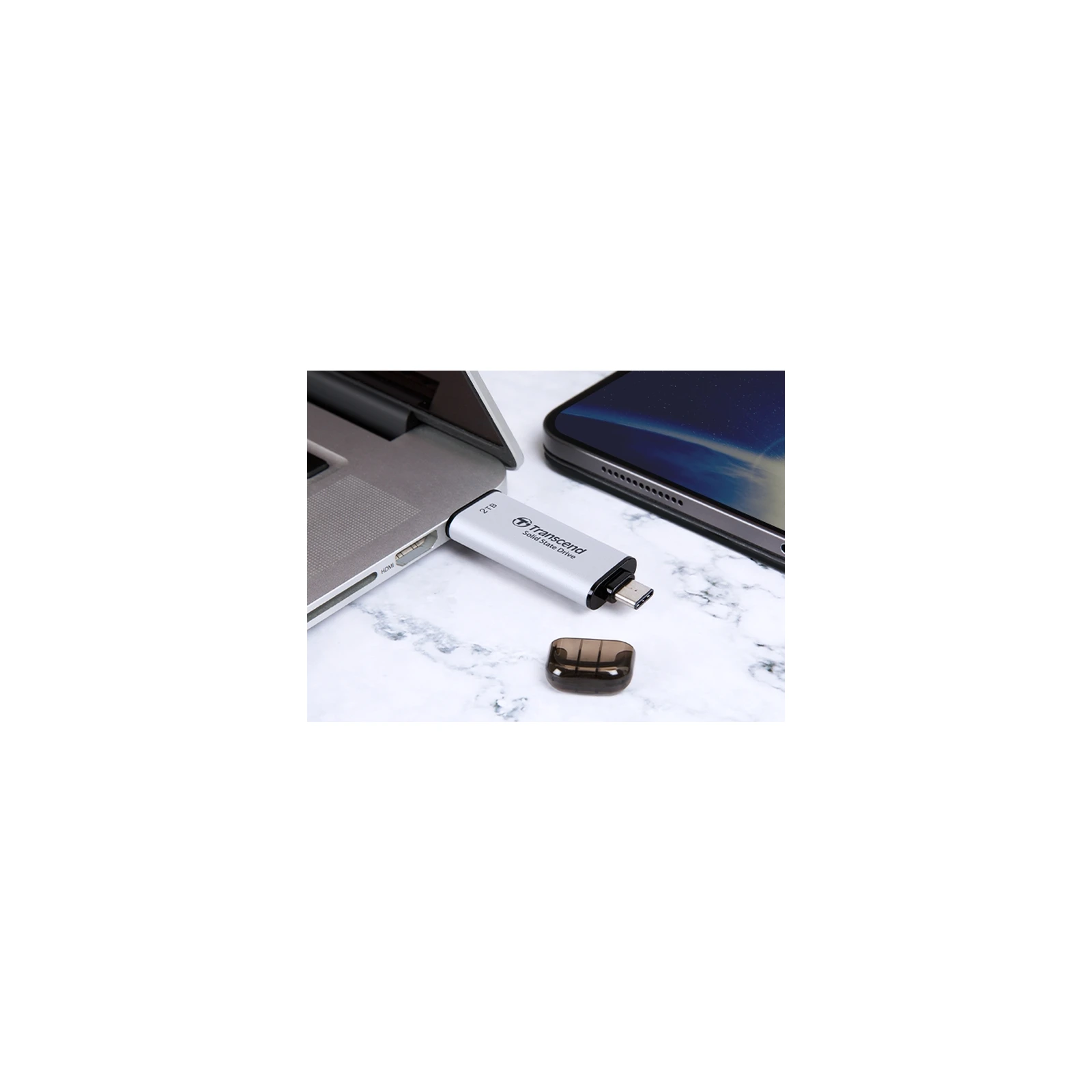 USB 3.2 512TB ESD310 Transcend (TS512GESD310S) (UA) Тип накопителя: внешний; Объем