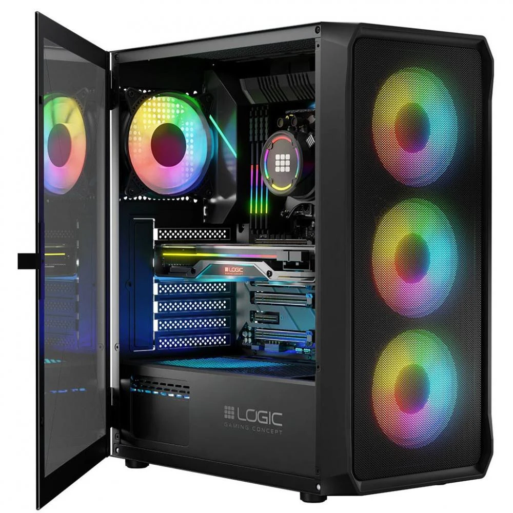 Logic concept ARGB Midi Black (AT-PORTOS-10-0000000-0002) (UA) Бренд: Logic concept; Форм-фактор