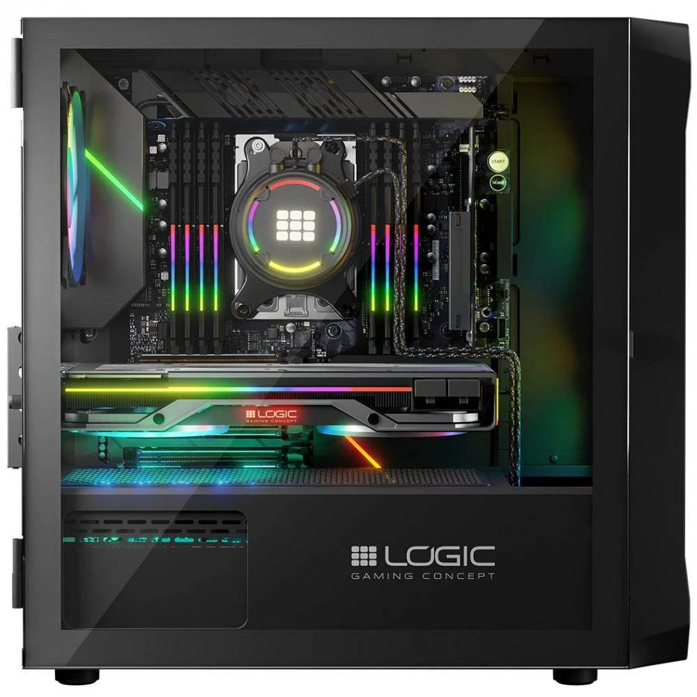 Logic concept Portos ARGB Mini Black (AM-PORTOS-10-0000000-0002) (UA) Назначение игровой
