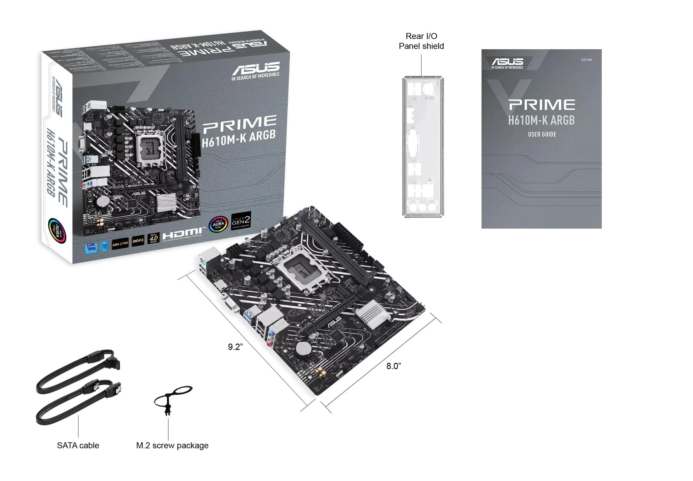 ASUS PRIME H610M-K ARGB s1700 (90MB1G90-M0EAY0) (UA) У напрямку: геймерська (overclocking);