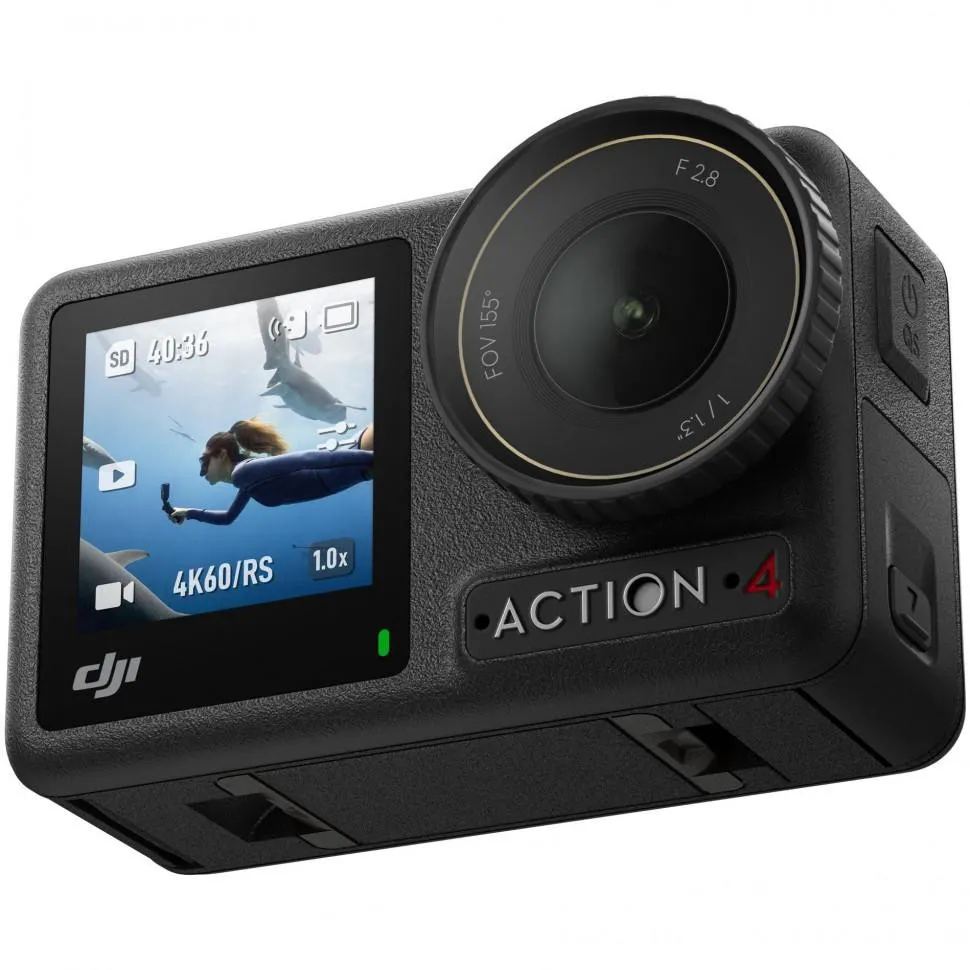 DJI Osmo Action 4 Adventure Combo (CP.OS.00000270.01) Разрешение записи (кадров/сек.) 3840 x 2160 (до 120 кадров/с)