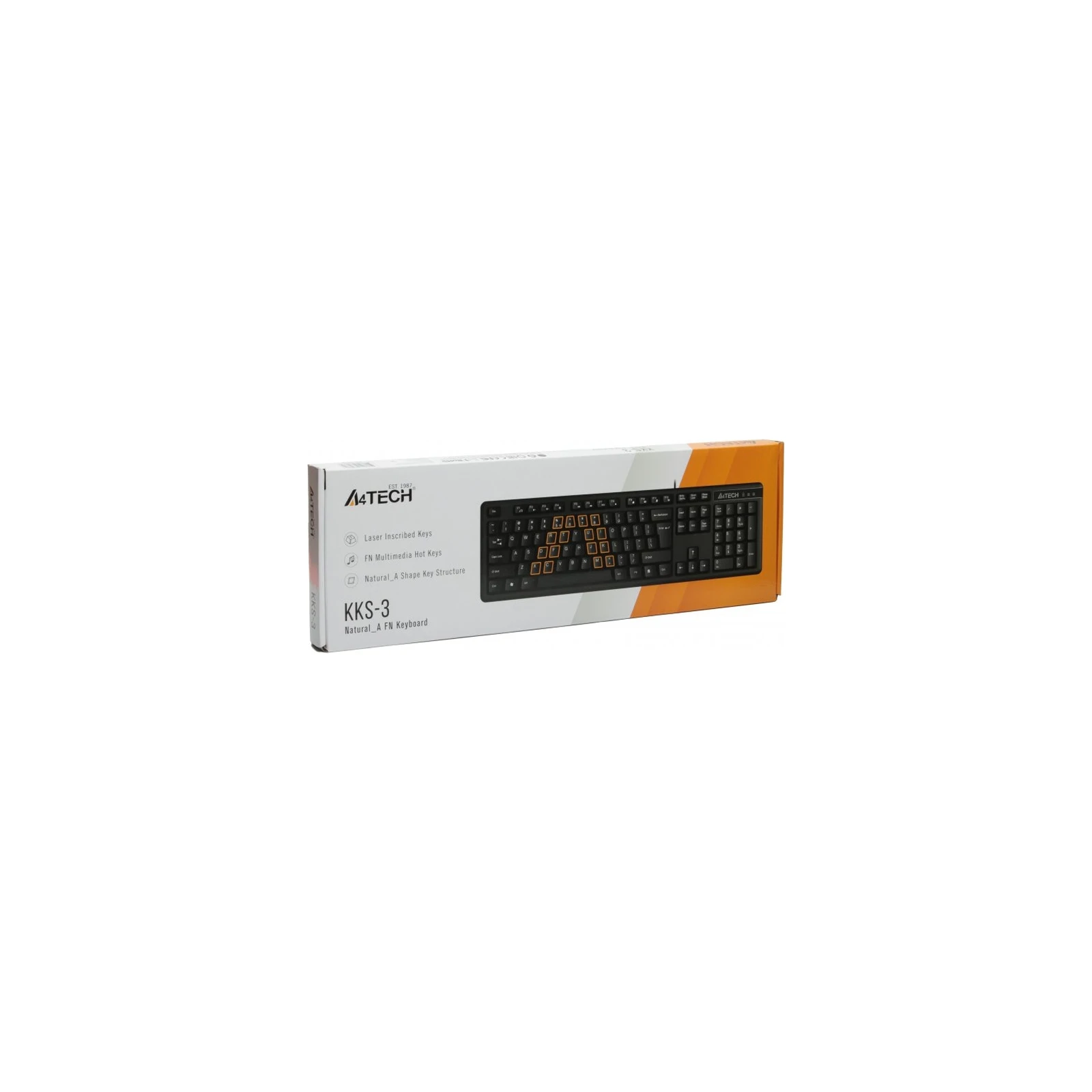 A4Tech KKS-3 USB Black (UA) Тип: мультимедійна; Призначення: