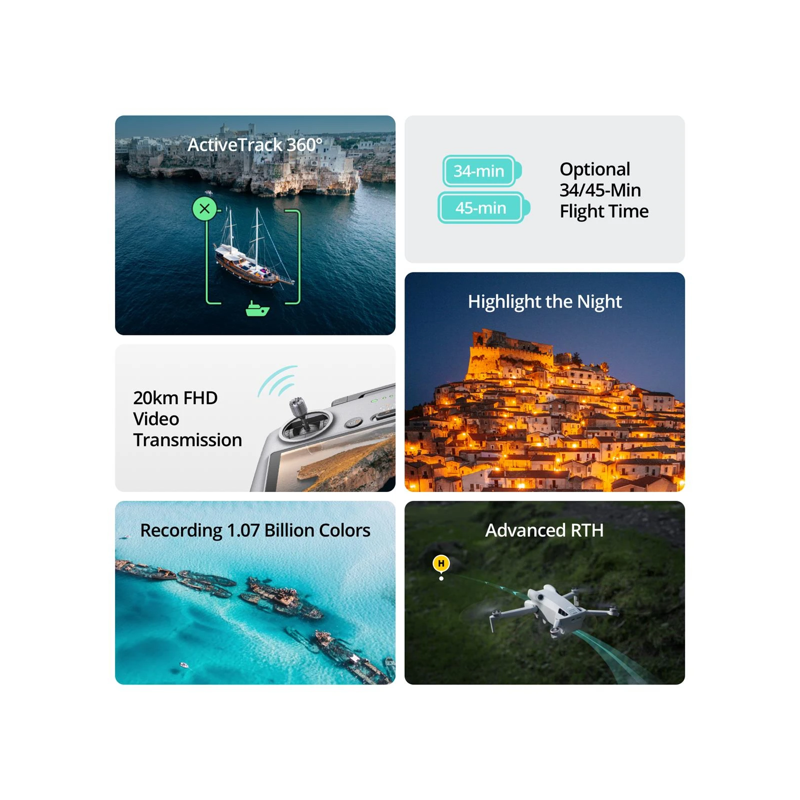 DJI Mini 4 Pro RC 2 Remote Controller (CP.MA.00000732.01) Вага: 420 г; Максимальна швидкість