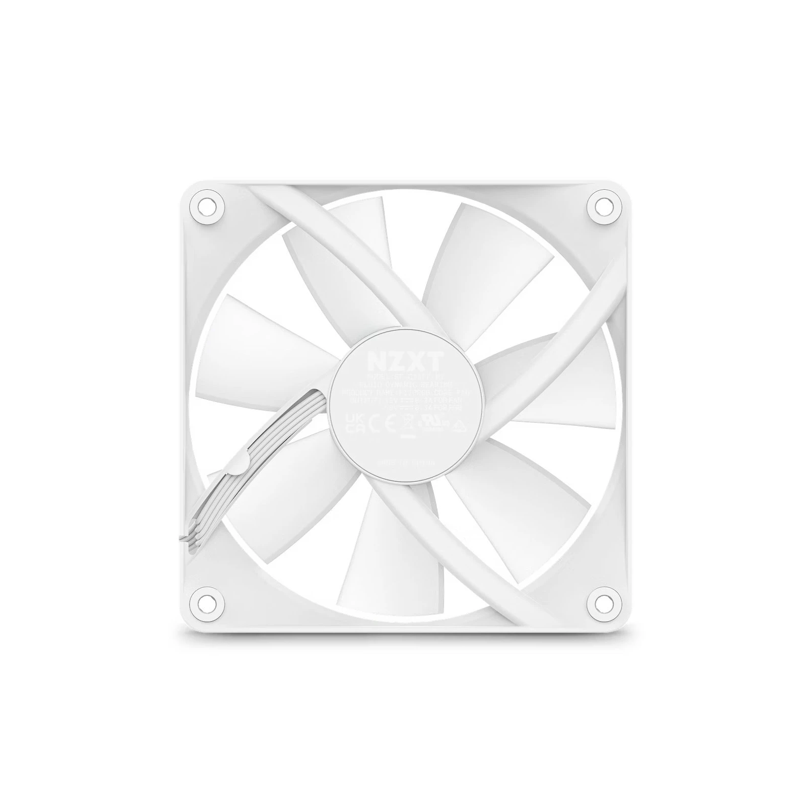 Кулер для корпусу NZXT F120RGB Core - 120mm - Hub-mounted RGB F (RF-C12SF-W1) (UA) Кількість вентиляторів: 1;