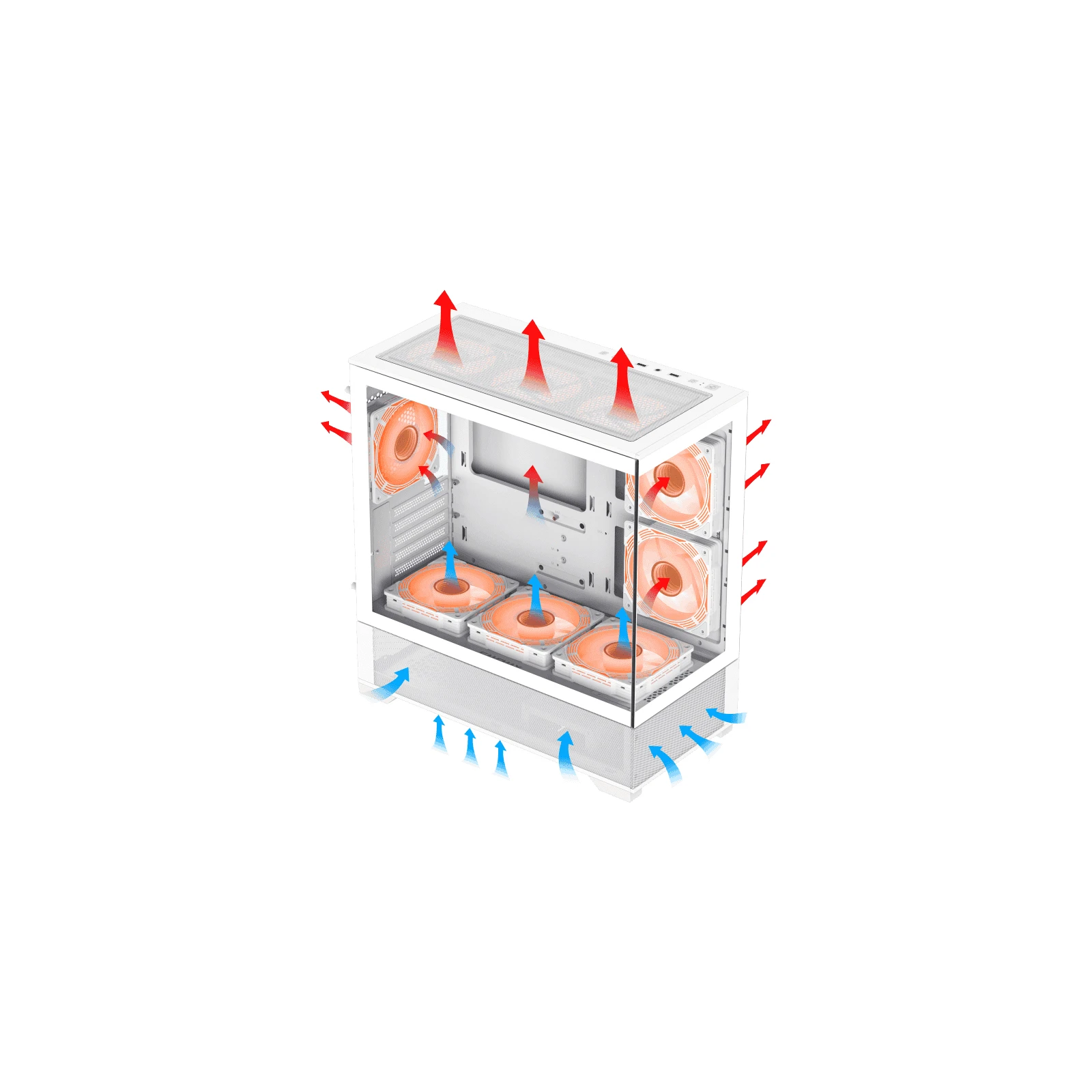 Gamemax Vista MW (UA) Количество внутренних отсеков 2.5 2