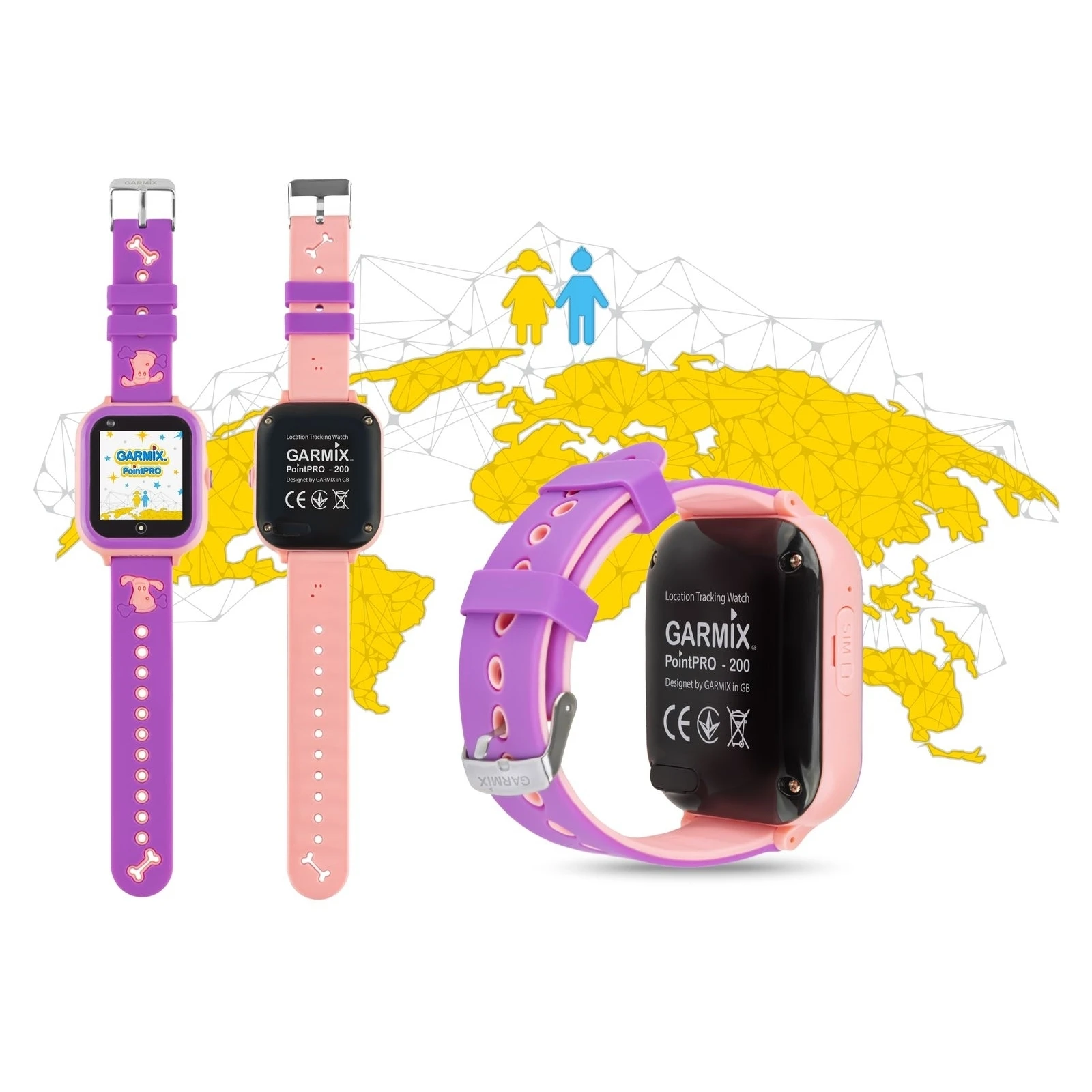 GARMIX PointPRO-200 4G/GPS/WIFI/VIDEO CALL PINK (GMXPP200-P) Тип: дитячі; Форма годинника: