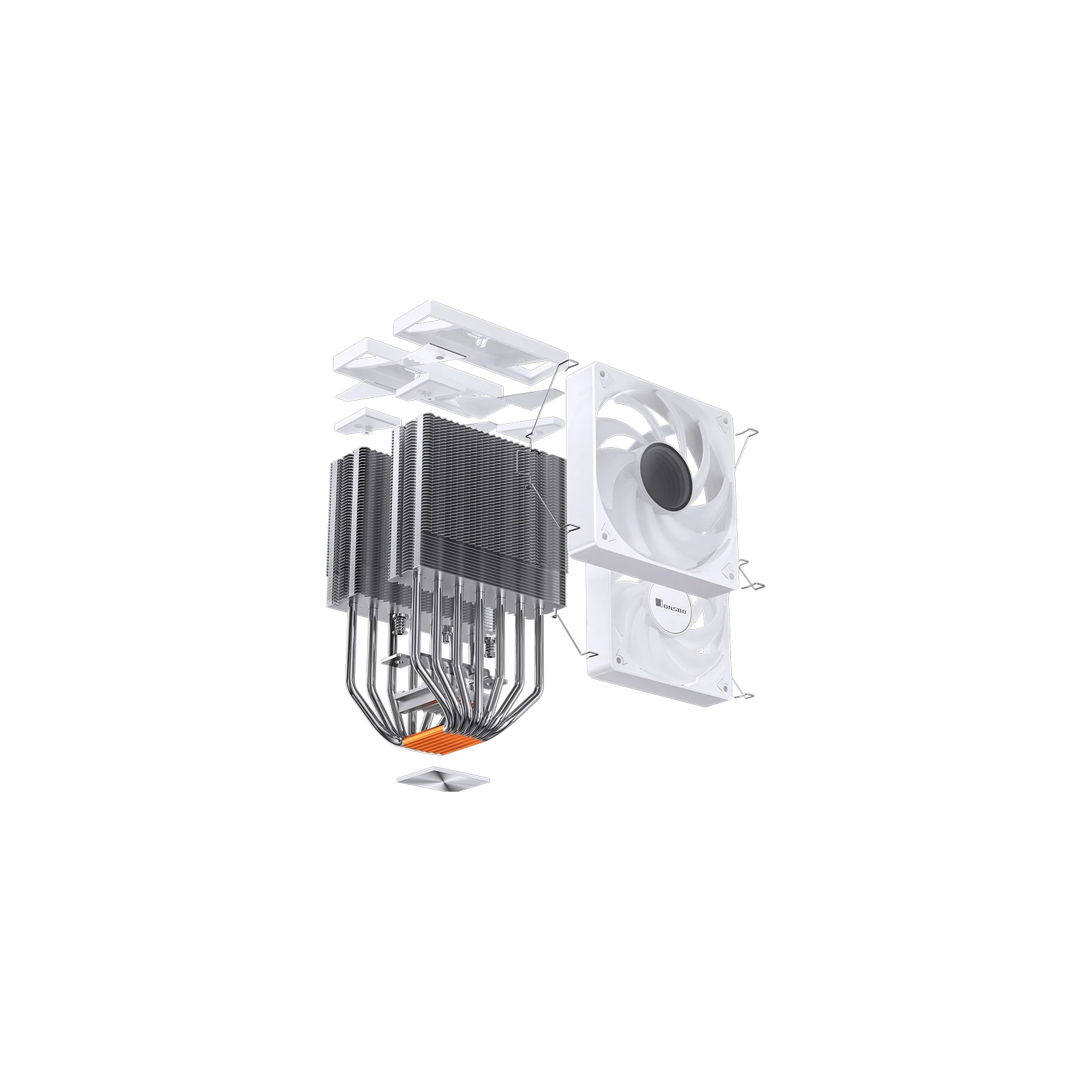 Кулер для процесора JONSBO CR-3000 ARGB White (UA) Кількість вентиляторів 2