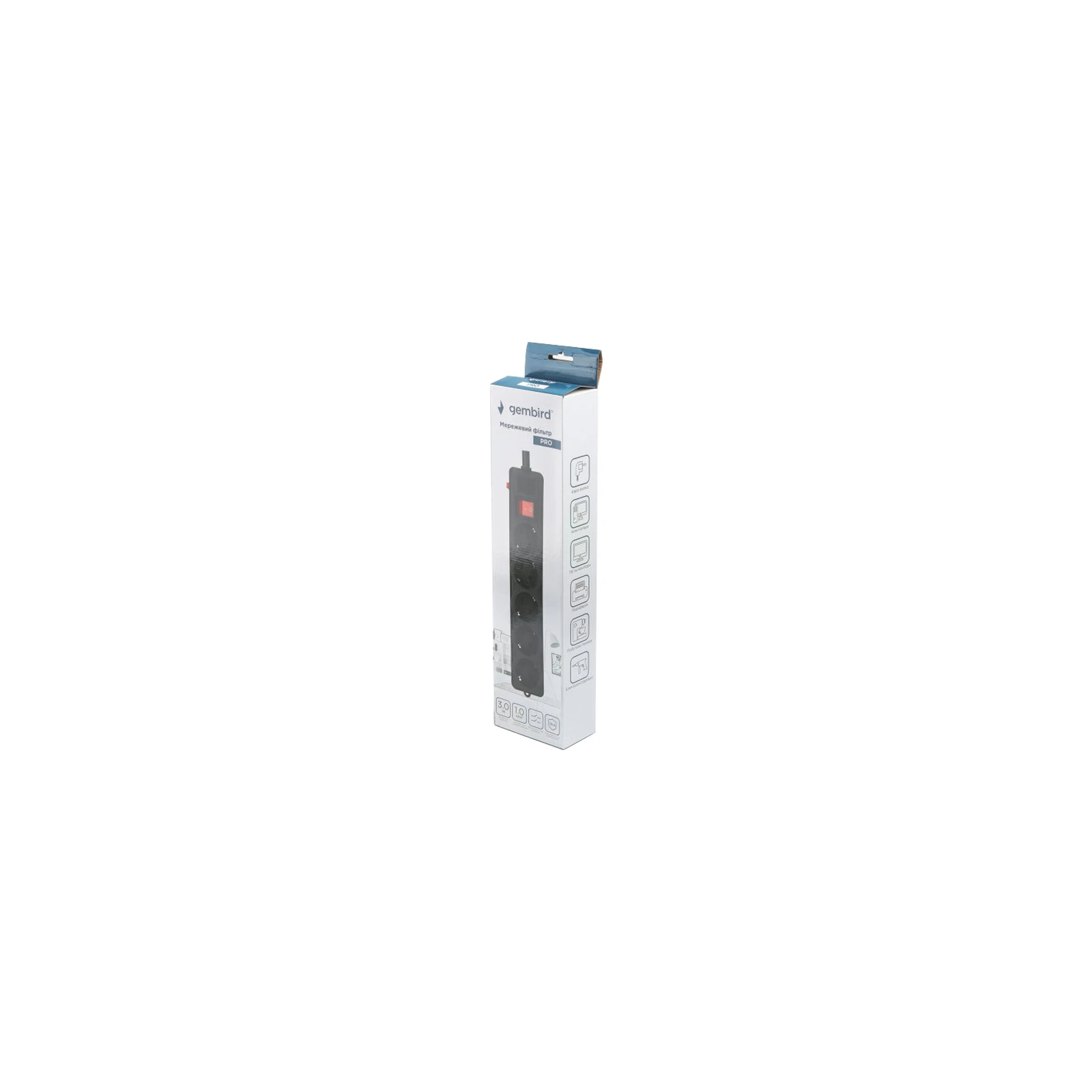 Gembird SPG5-G-10B-PRO (UA) Номинальное напряжение: 220 В;