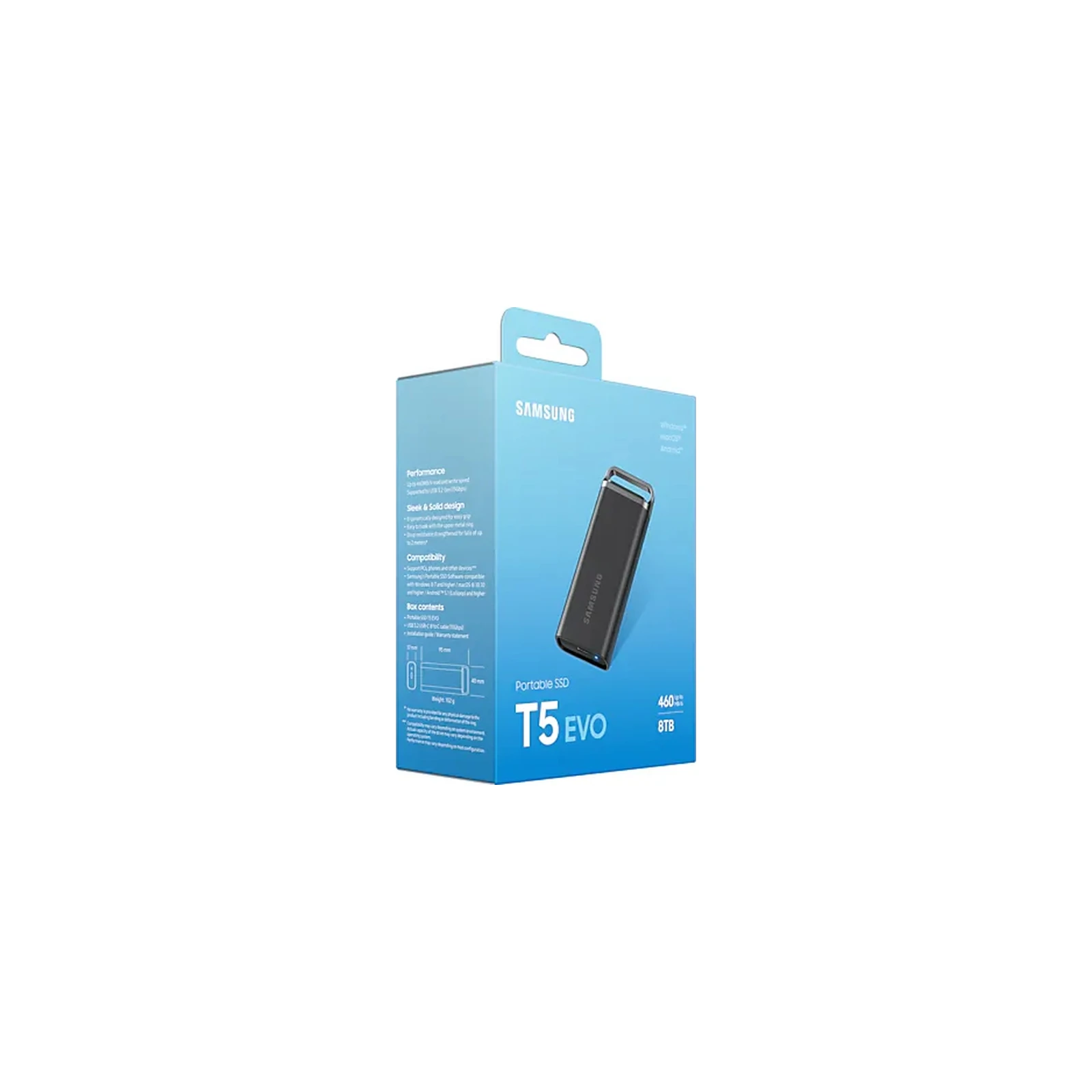 USB 3.2 8TB T5 Shield Samsung (MU-PH8T0S/EU) (UA) Объем памяти 8 TB