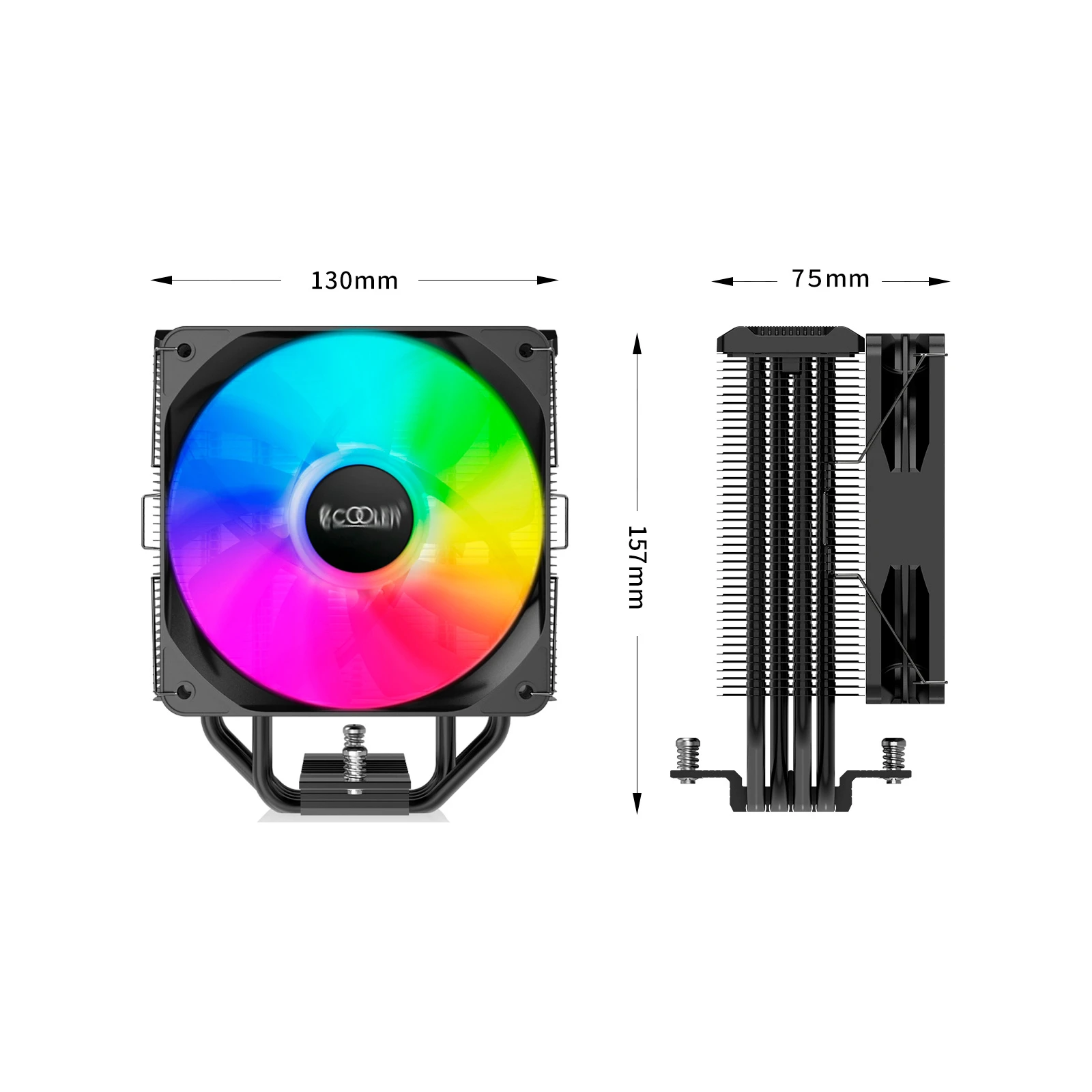 Кулер для процессора PcСooler PALADIN EX400 ARGB (UA) Для процессоров: INTEL, AMD; Сокет: AM5,